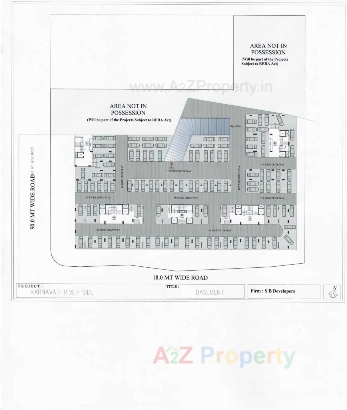 Layout of real estate project Karnavati Riverside located at Bhat, Gandhinagar, Gujarat