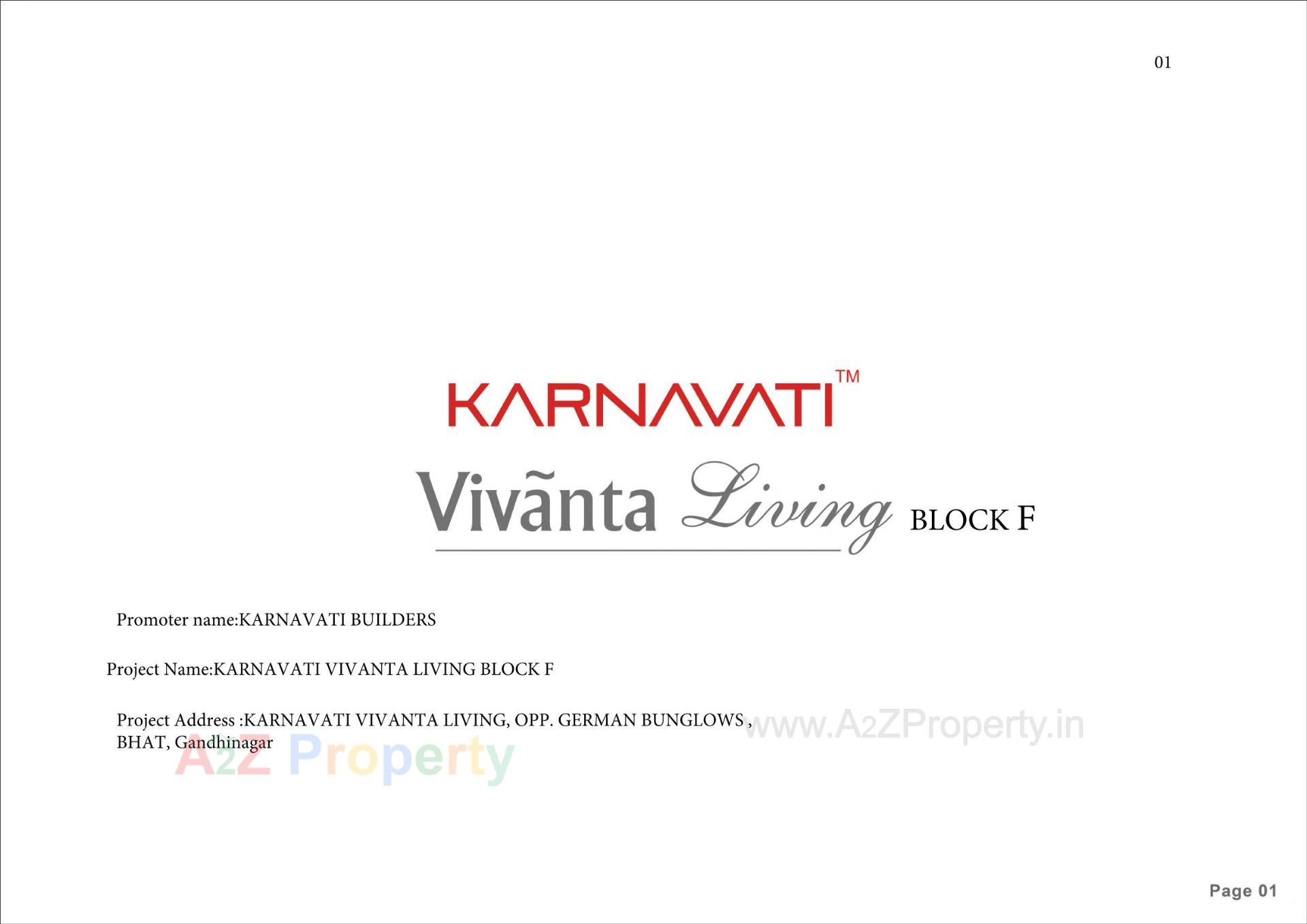  of real estate project Karnavati Vivanta Living Block located at Bhat, Gandhinagar, Gujarat