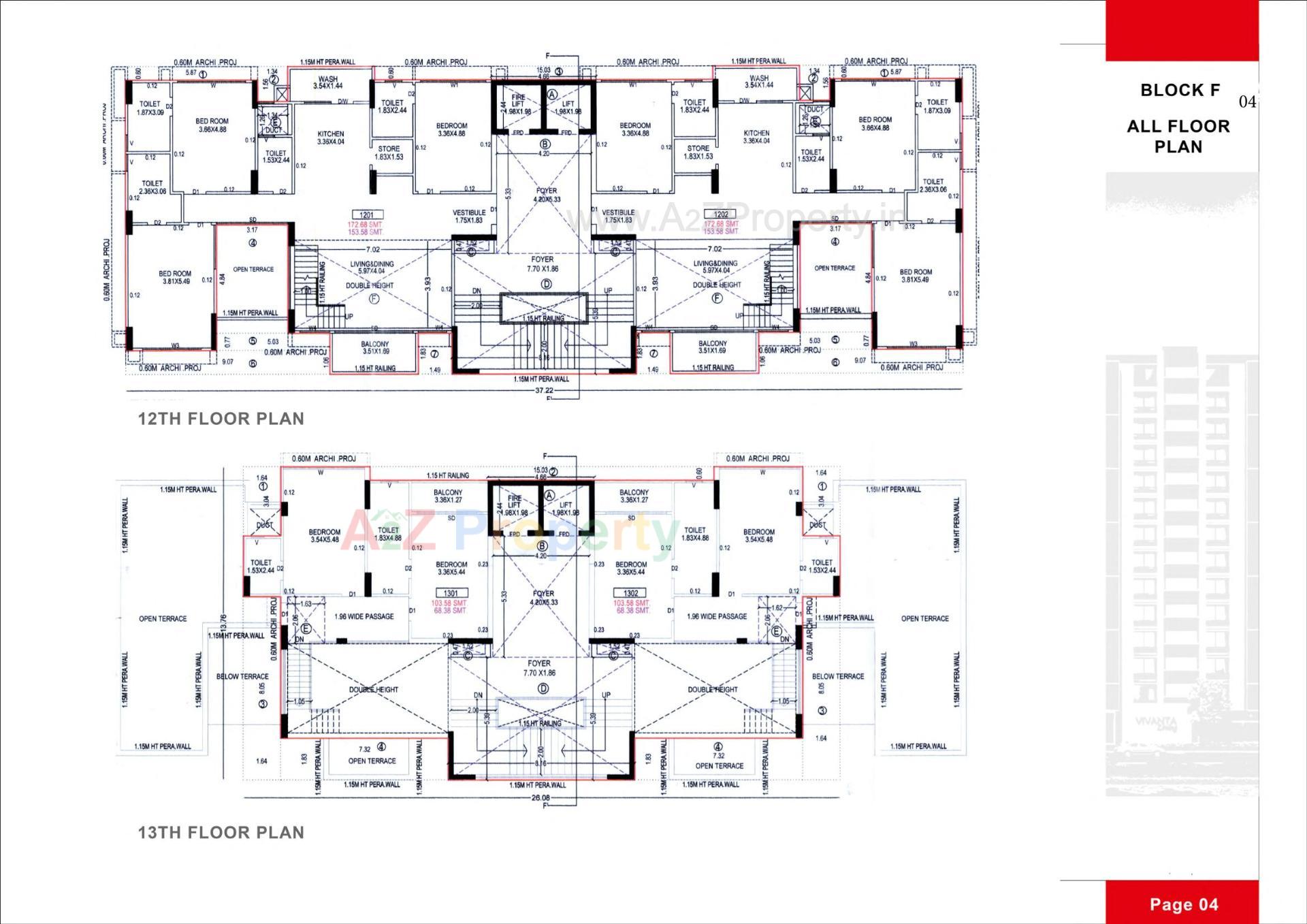 Layout of real estate project Karnavati Vivanta Living Block located at Bhat, Gandhinagar, Gujarat