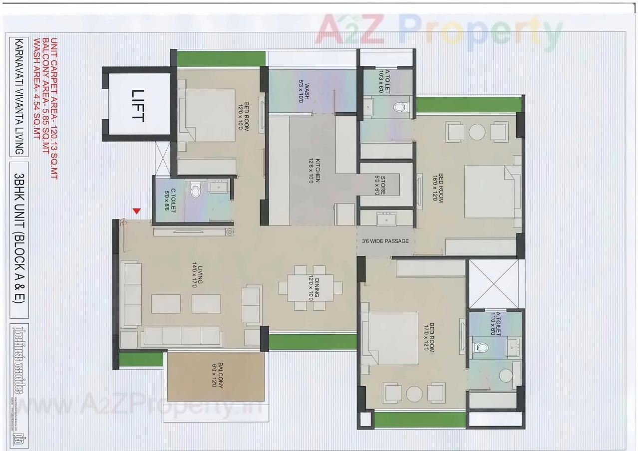 Layout of real estate project Karnavati Vivanta Living located at Bhat, Gandhinagar, Gujarat