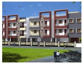 3D Elevation of real estate project Kavya Residency located at Kolavada, Gandhinagar, Gujarat