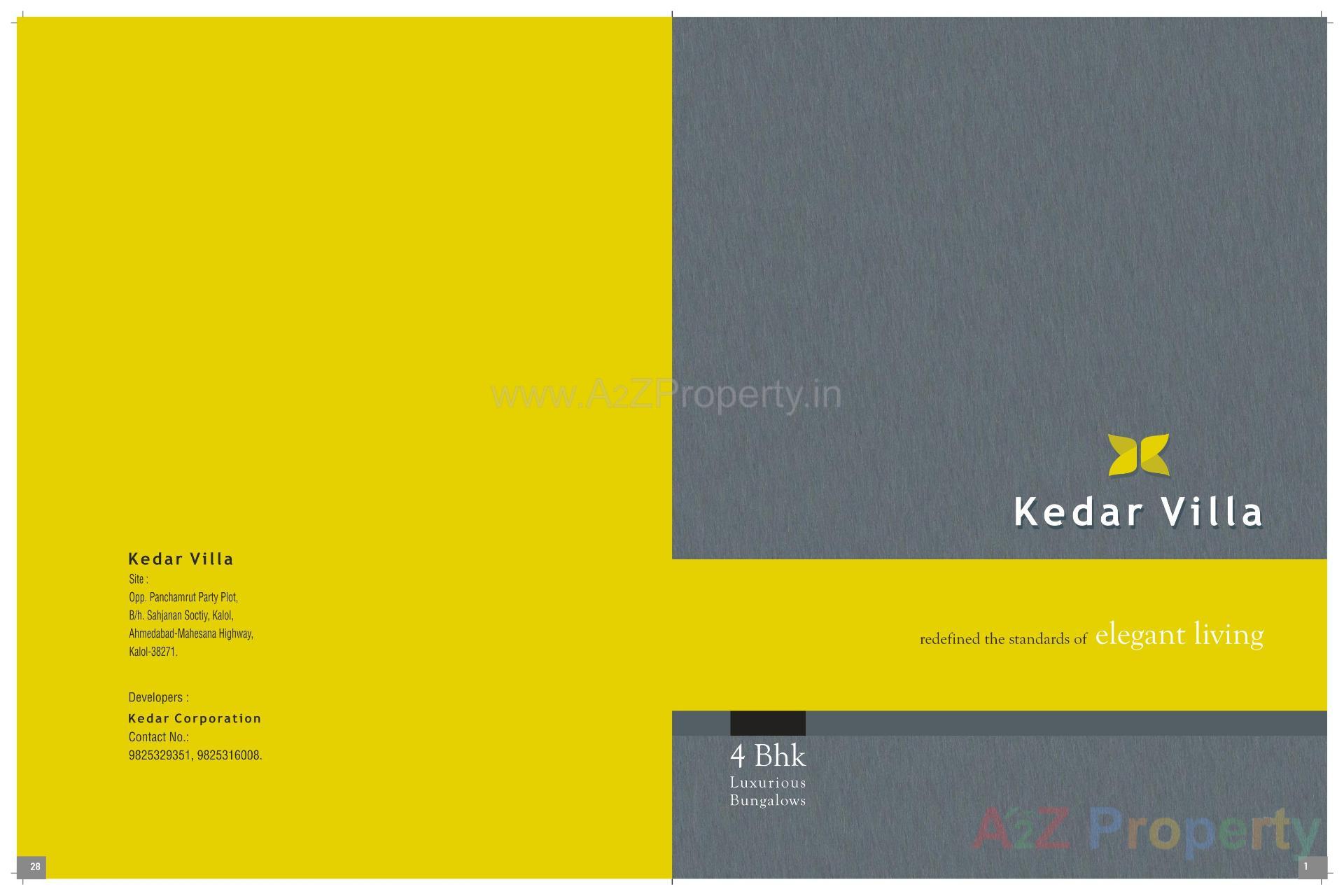  of real estate project Kedar Villa located at Saij, Gandhinagar, Gujarat