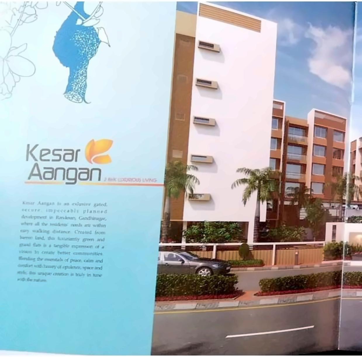 3D Elevation of real estate project Kesar Aangan located at Indroda, Gandhinagar, Gujarat