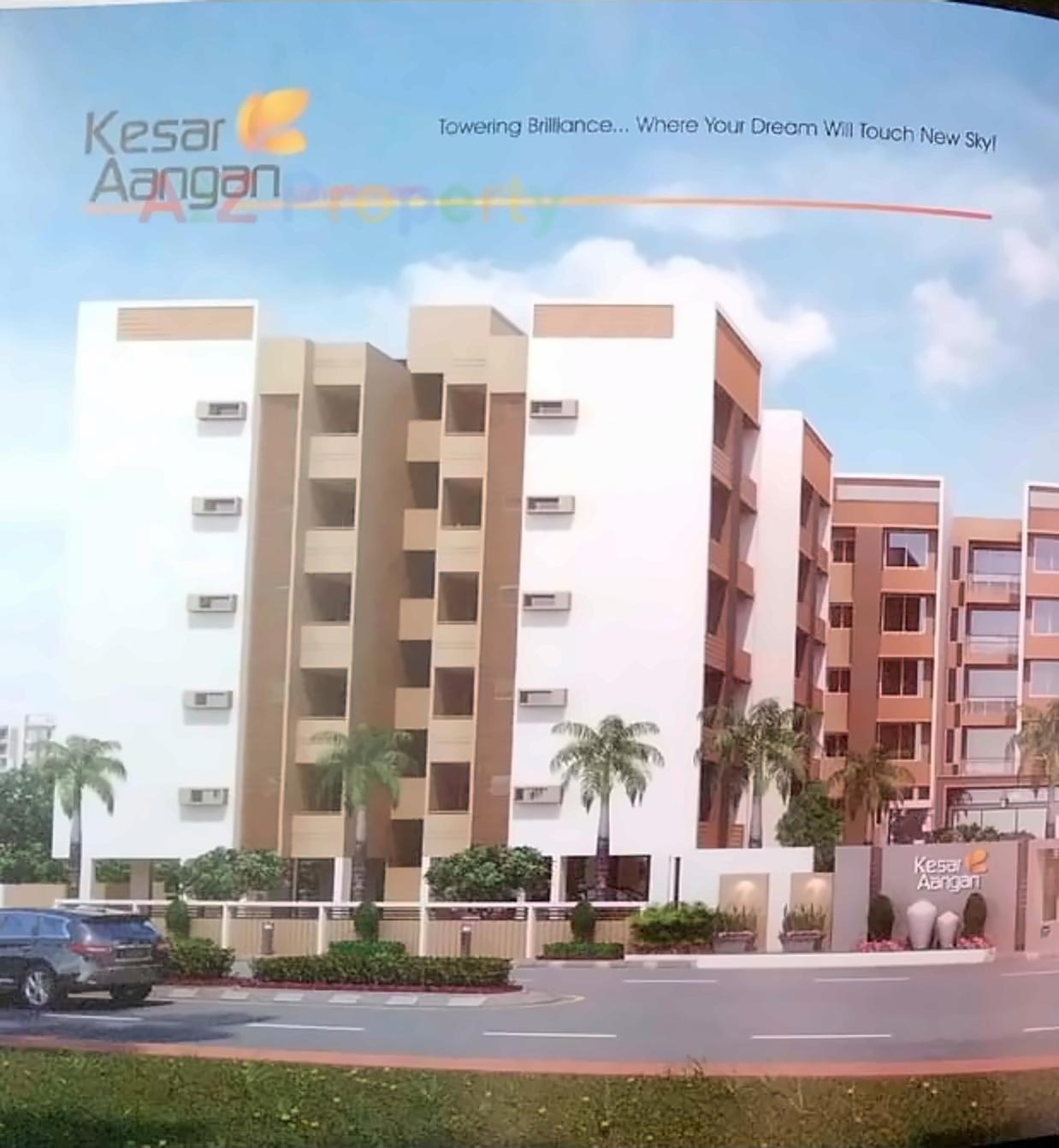 3D Elevation of real estate project Kesar Aangan located at Indroda, Gandhinagar, Gujarat