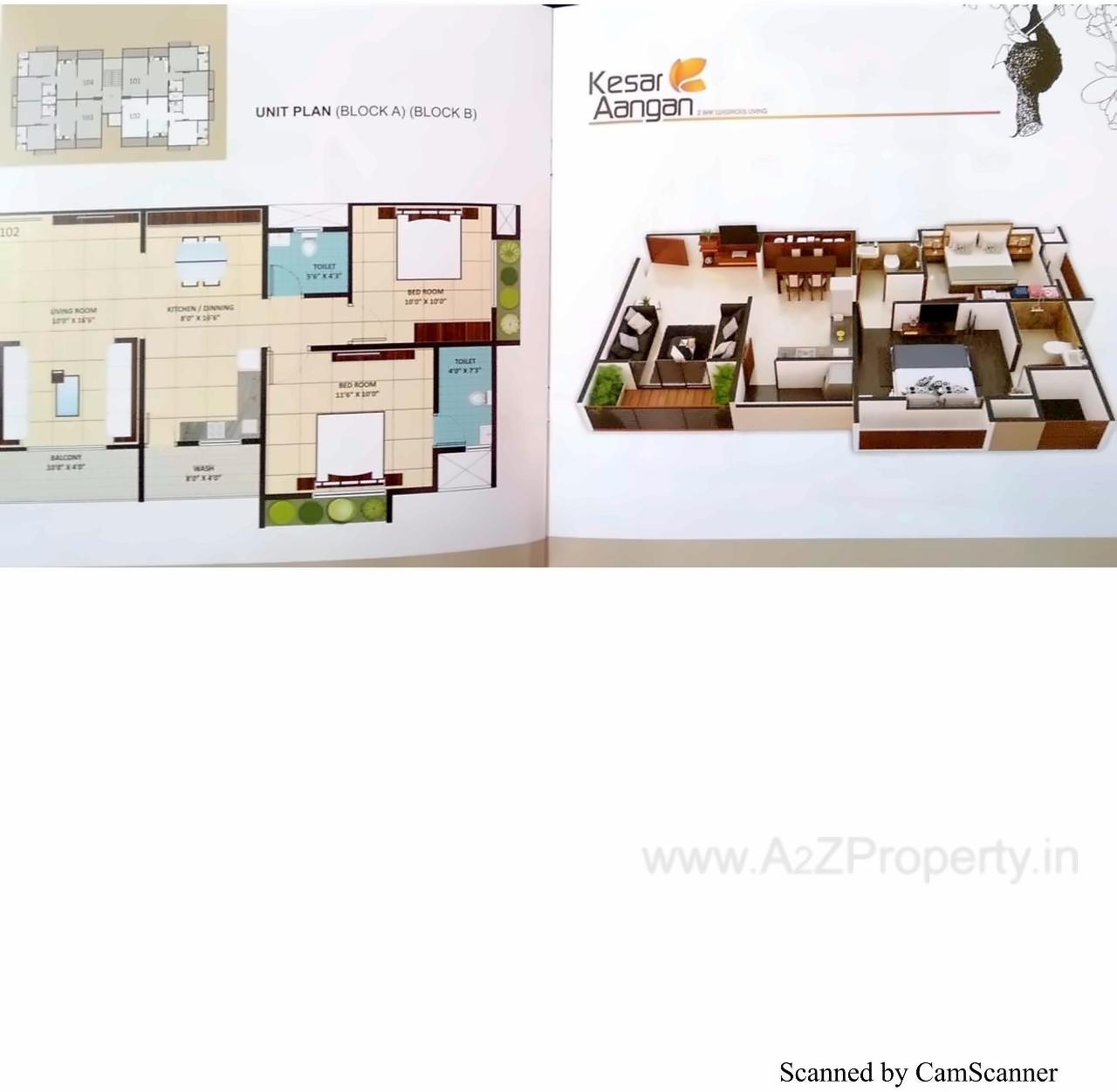 Layout of real estate project Kesar Aangan located at Indroda, Gandhinagar, Gujarat