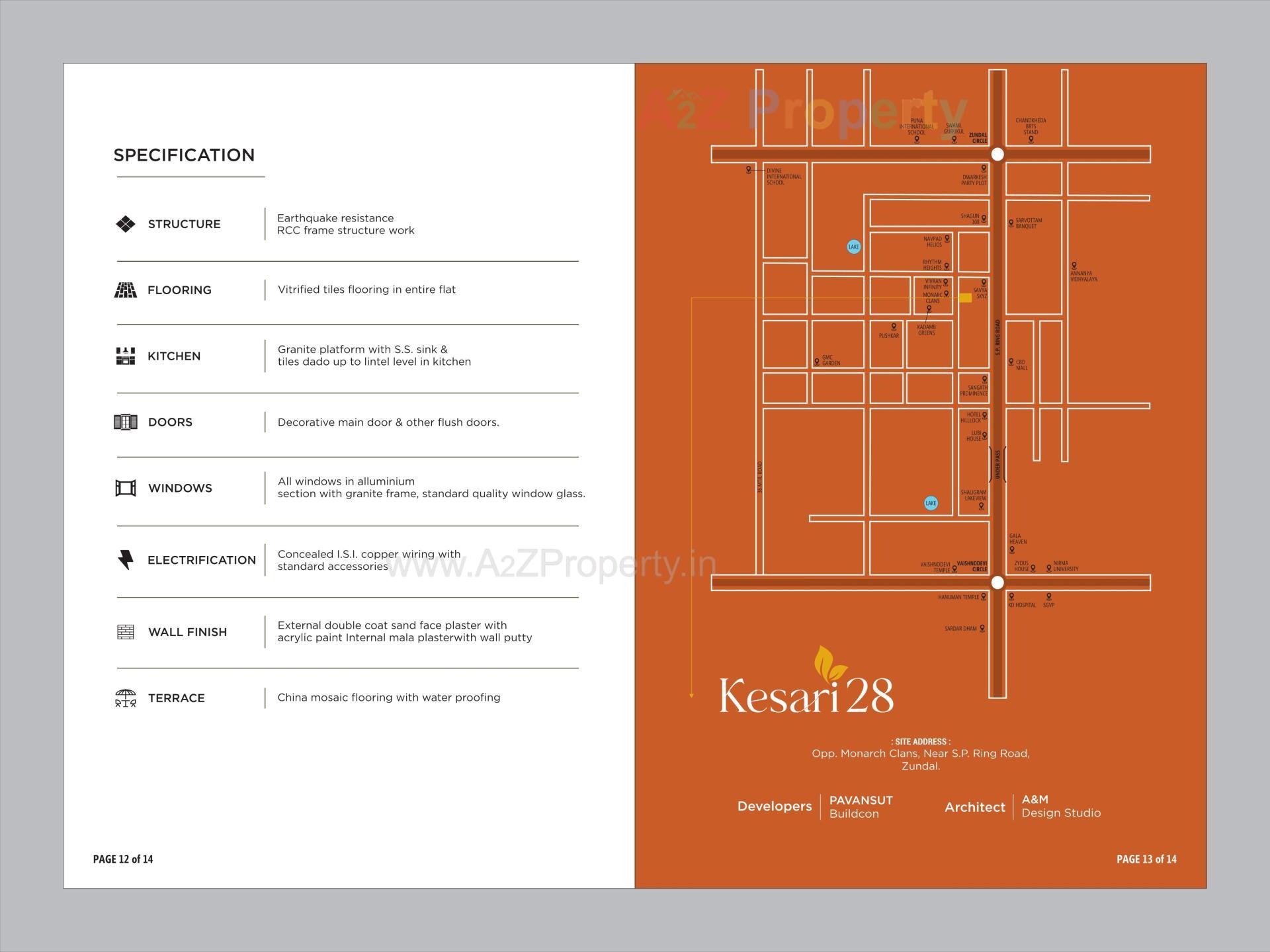  of real estate project Kesari located at Zundal, Gandhinagar, Gujarat