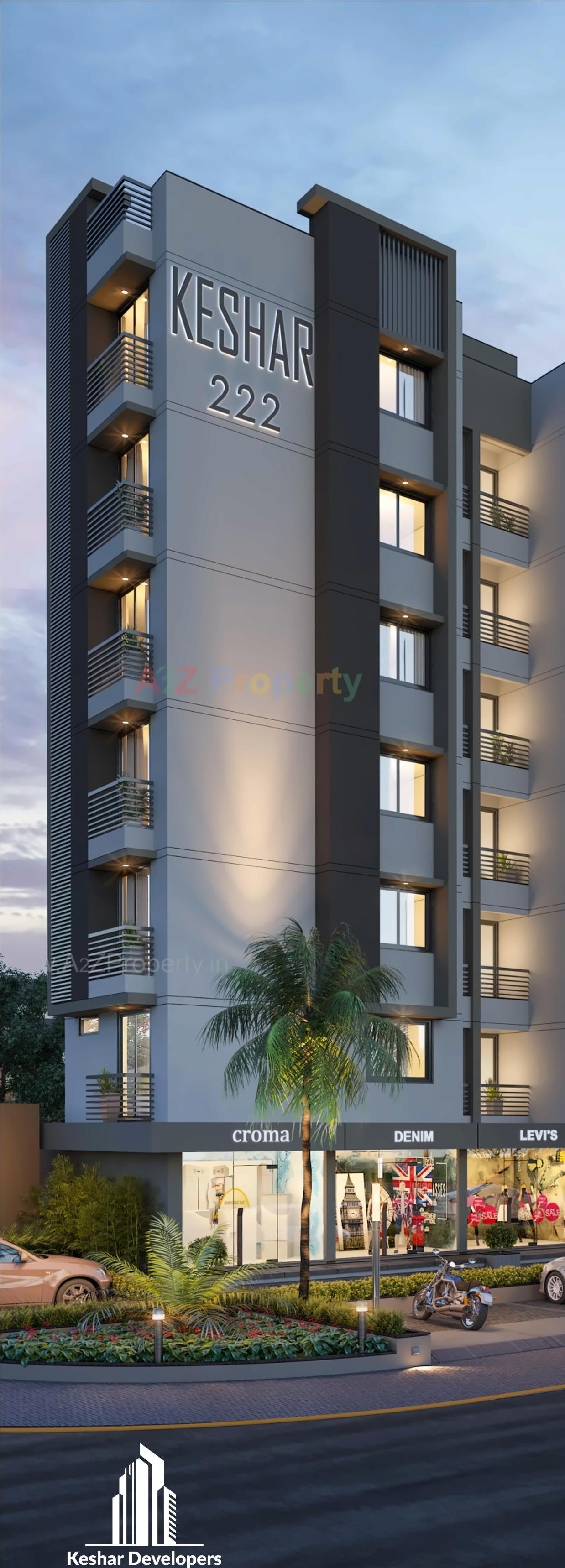 3D Elevation of real estate project Keshar 2 located at Gandhinagar, Gandhinagar, Gujarat