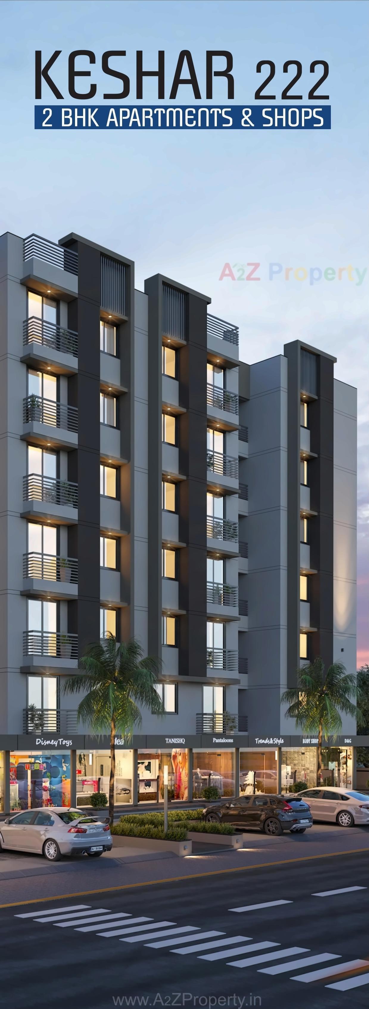 3D Elevation of real estate project Keshar 2 located at Gandhinagar, Gandhinagar, Gujarat