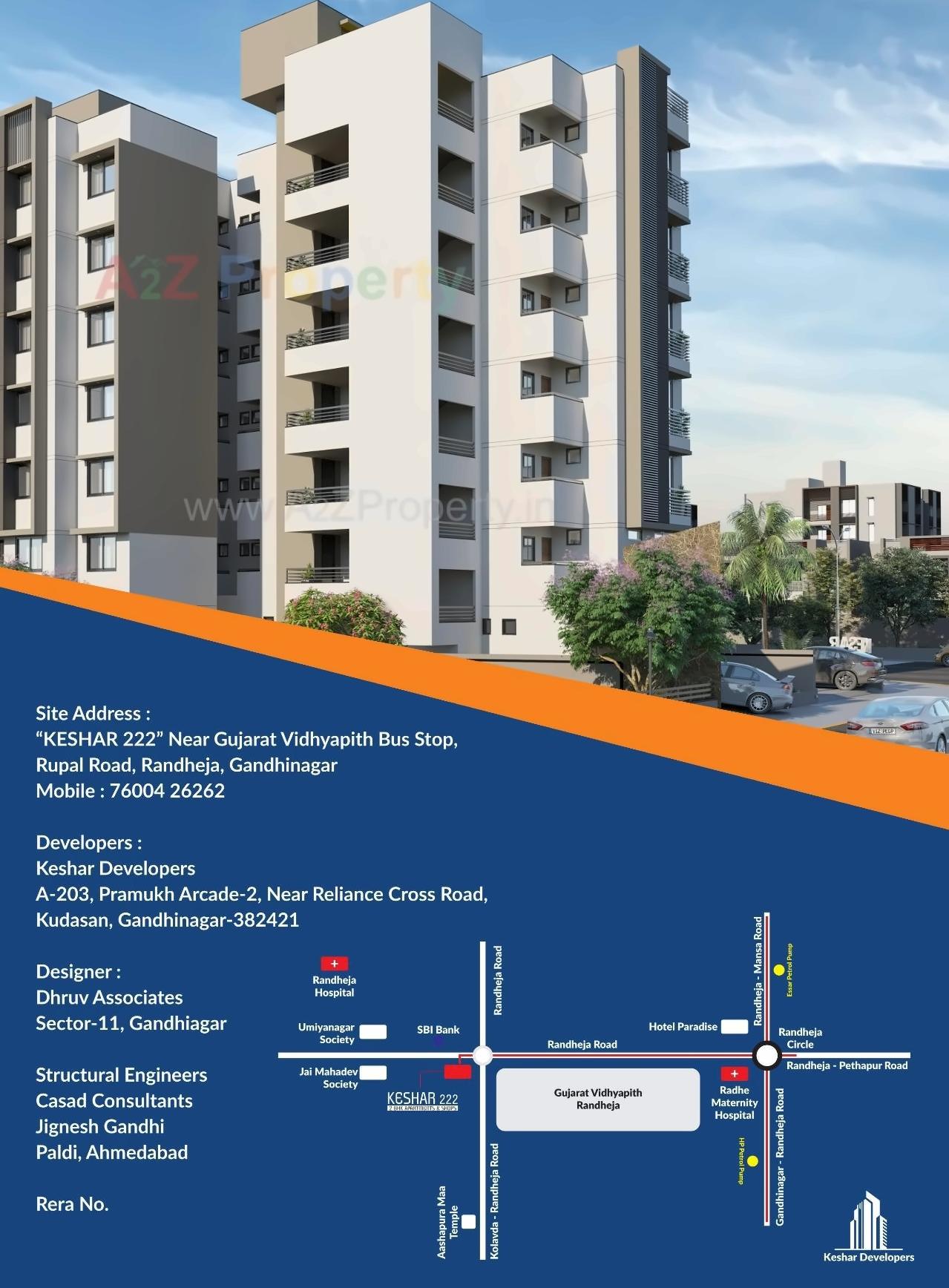  of real estate project Keshar 2 located at Gandhinagar, Gandhinagar, Gujarat