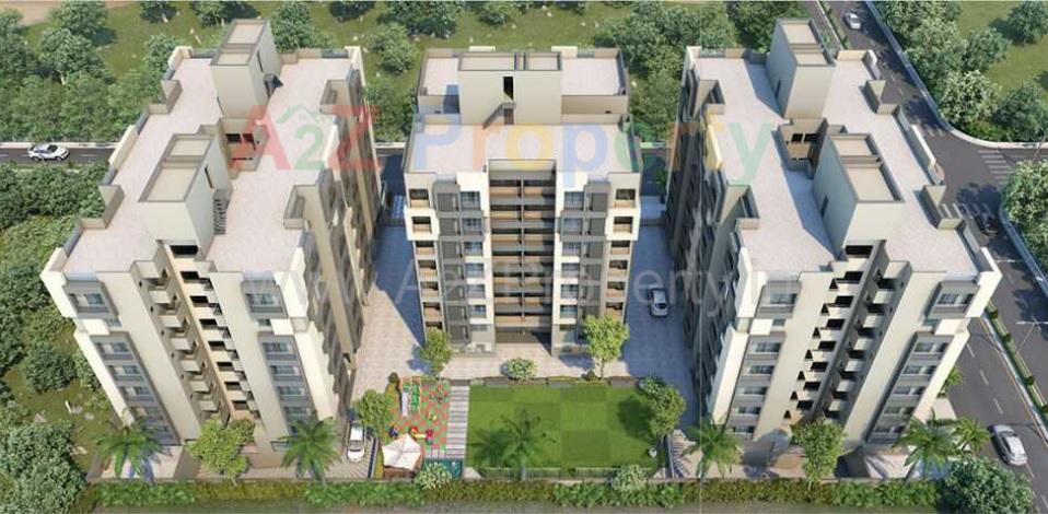3D Elevation of real estate project Keshar Aalayam located at Khoraj, Gandhinagar, Gujarat