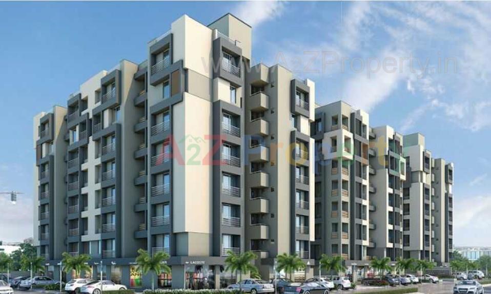 3D Elevation of real estate project Keshar Aalayam located at Khoraj, Gandhinagar, Gujarat