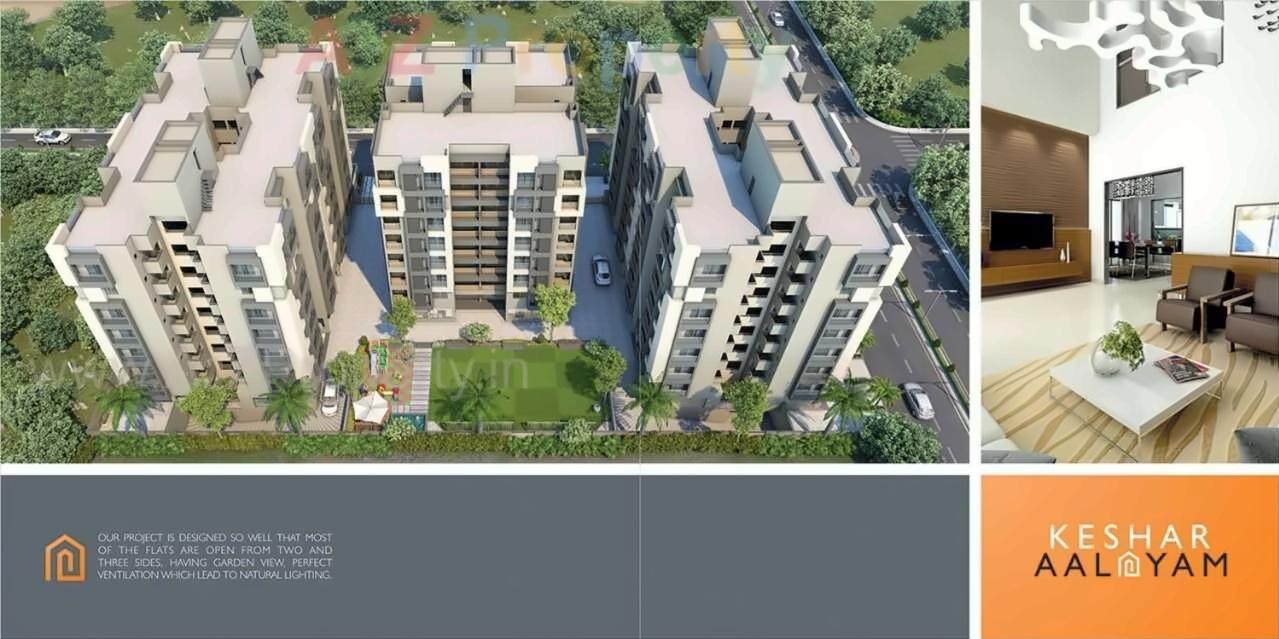 3D Elevation of real estate project Keshar Aalayam located at Khoraj, Gandhinagar, Gujarat