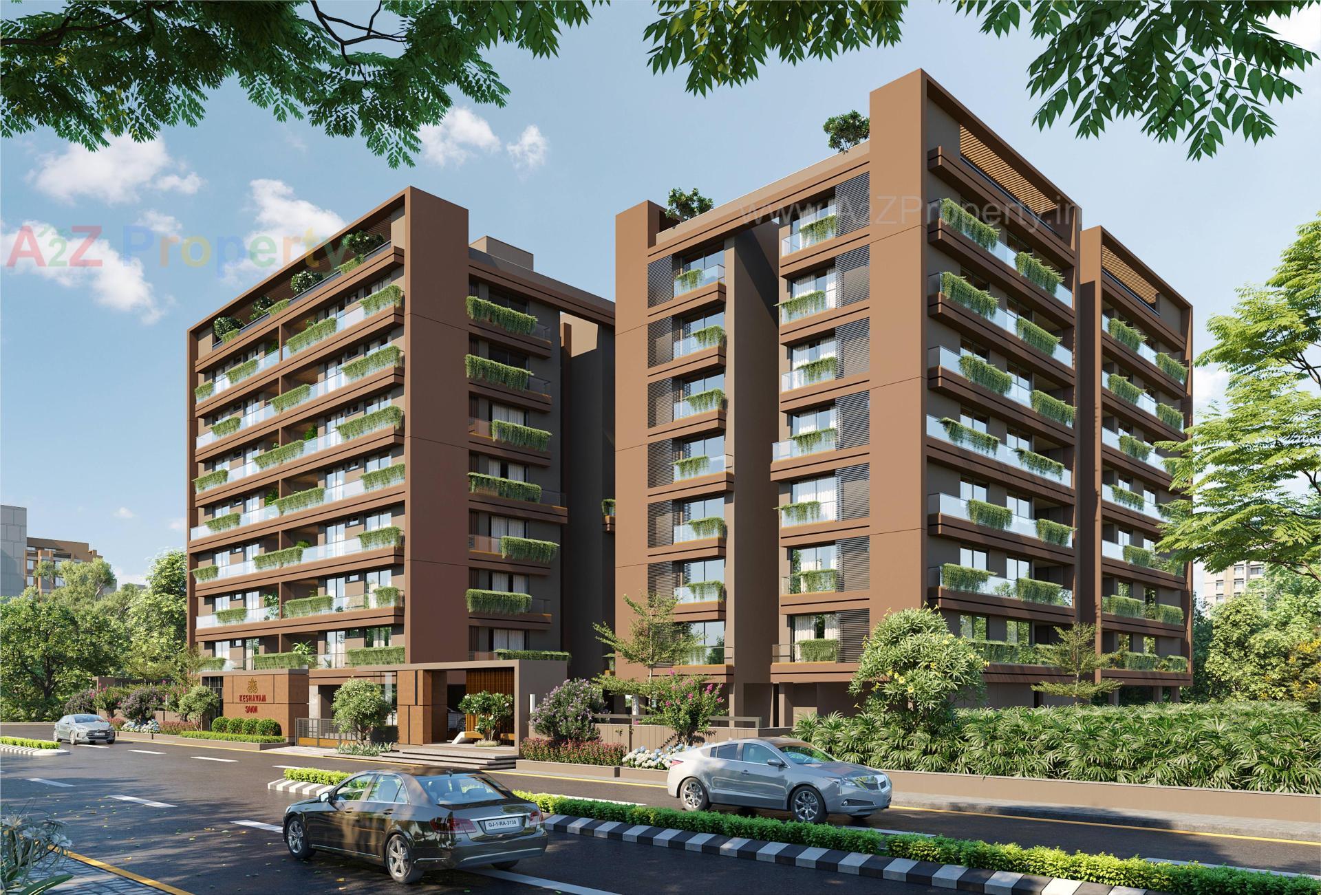 3D Elevation of real estate project Keshavam Saavi located at Radheja, Gandhinagar, Gujarat