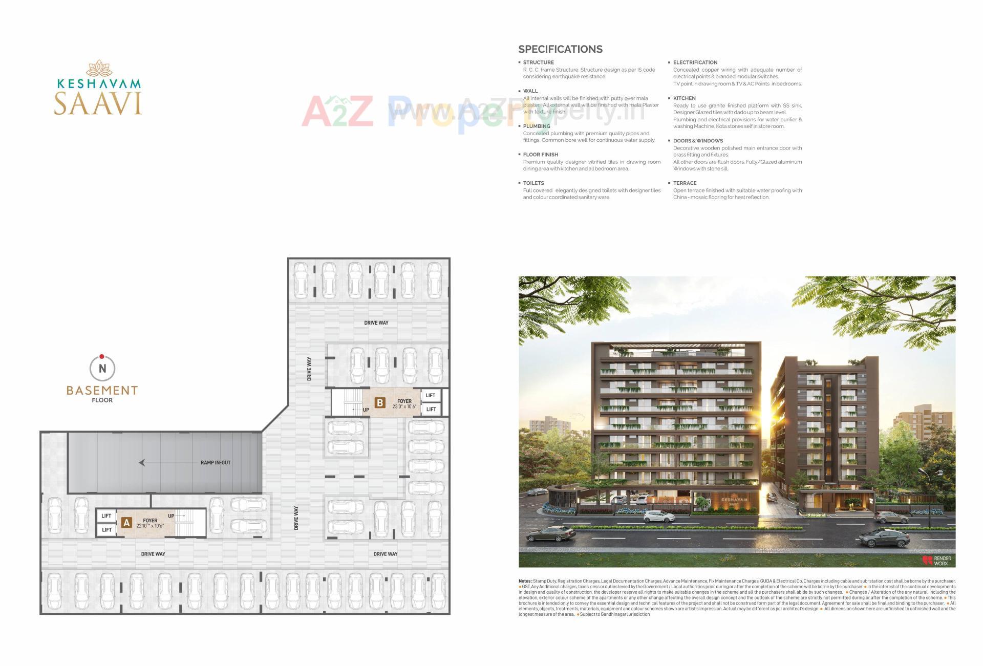 Layout of real estate project Keshavam Saavi located at Radheja, Gandhinagar, Gujarat