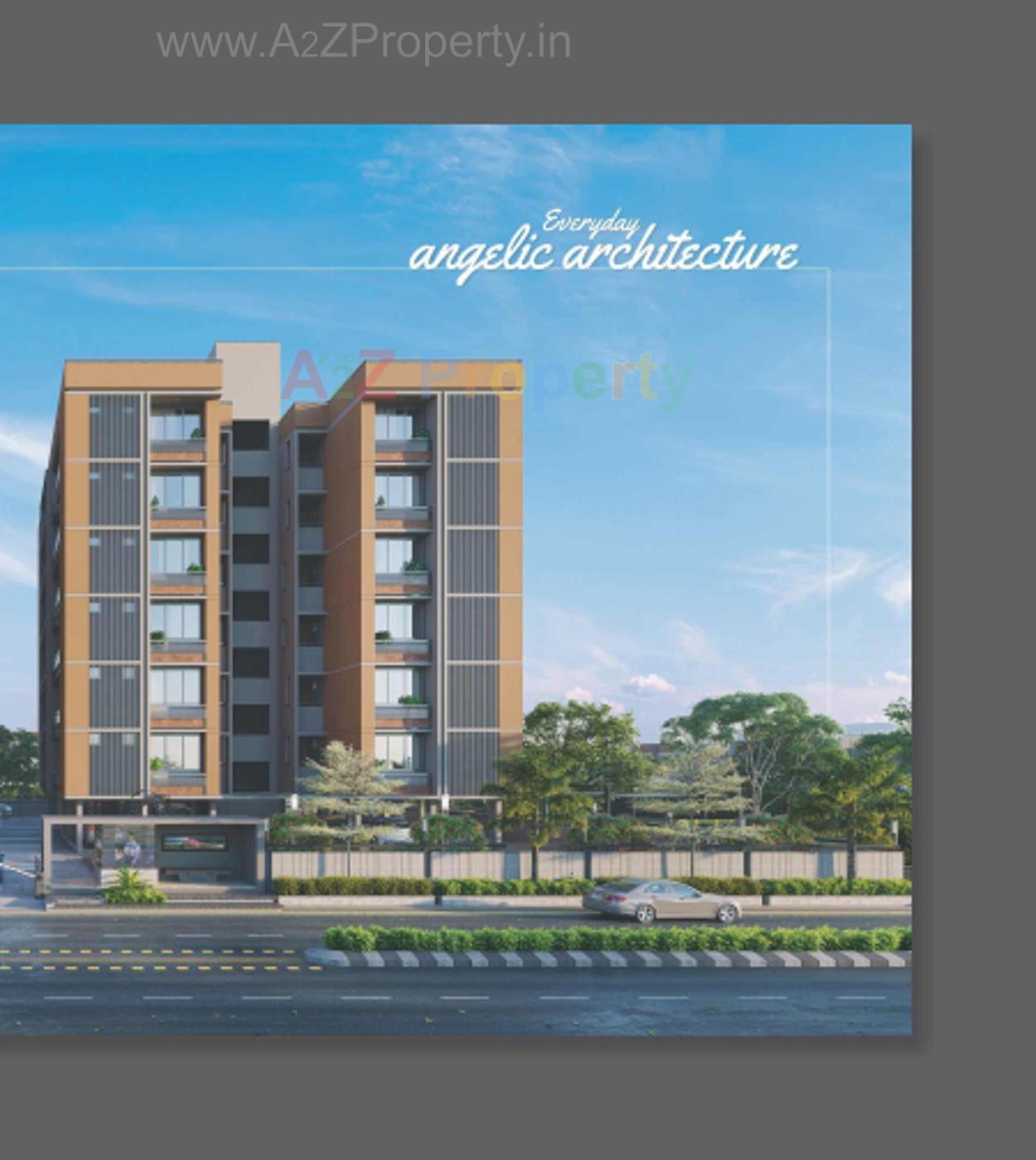 3D Elevation of real estate project Keshavam located at Pethapur, Gandhinagar, Gujarat