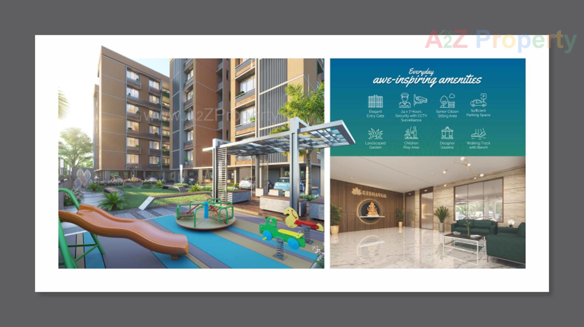 3D Elevation of real estate project Keshavam located at Pethapur, Gandhinagar, Gujarat