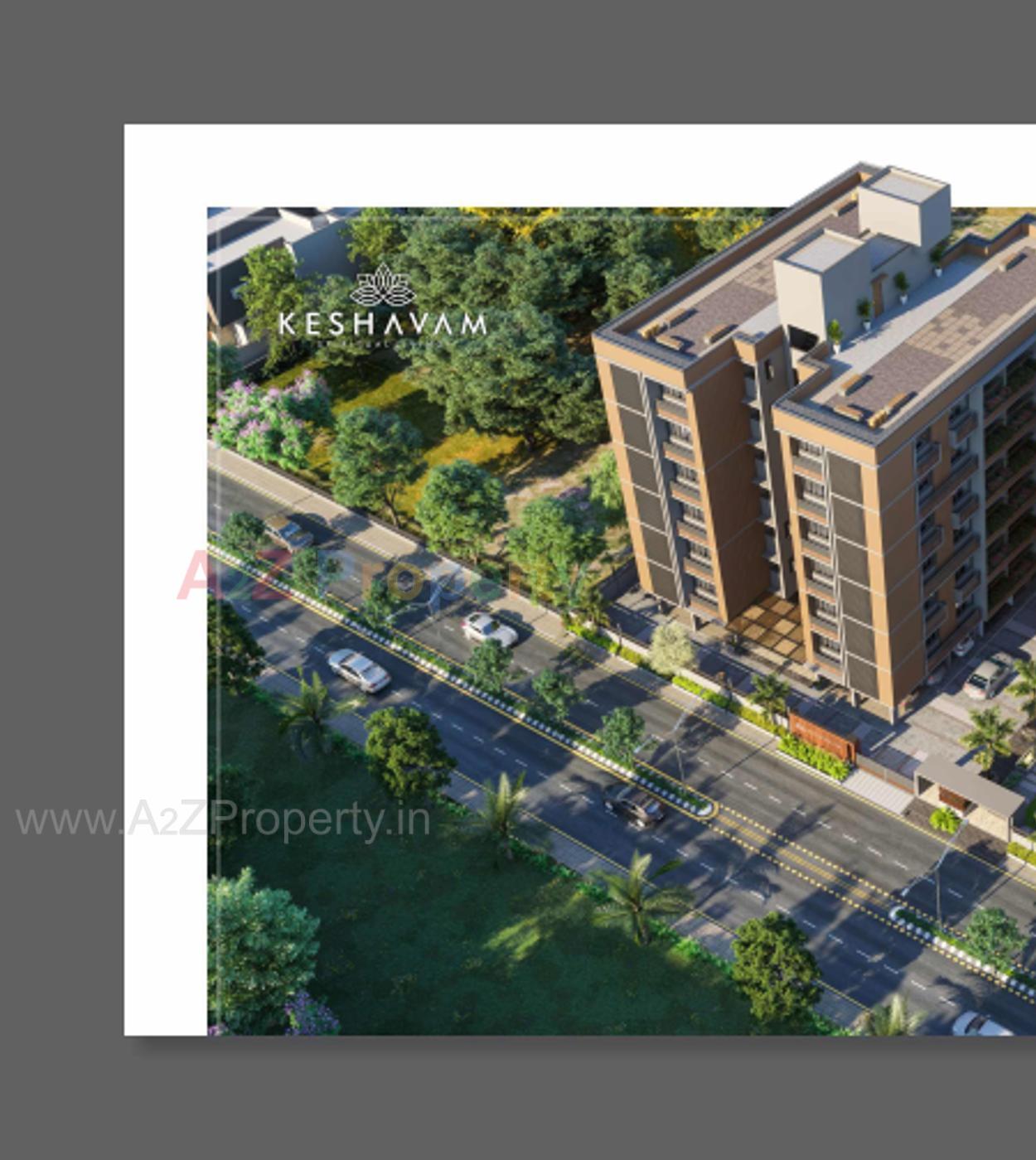 3D Elevation of real estate project Keshavam located at Pethapur, Gandhinagar, Gujarat