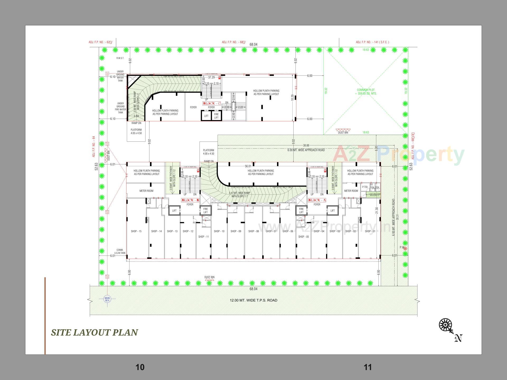 Layout of real estate project Keshvam Clifton located at Khoraj, Gandhinagar, Gujarat