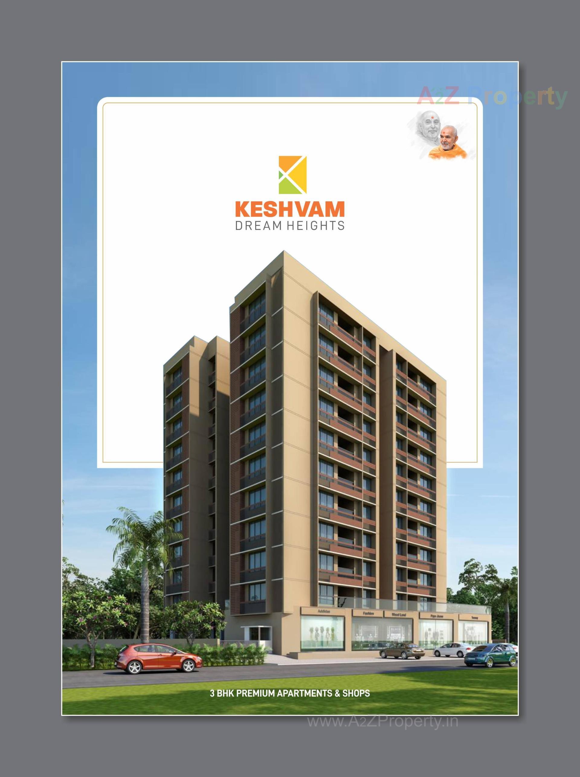 3D Elevation of real estate project Keshvam Dream Heights located at Koba, Gandhinagar, Gujarat