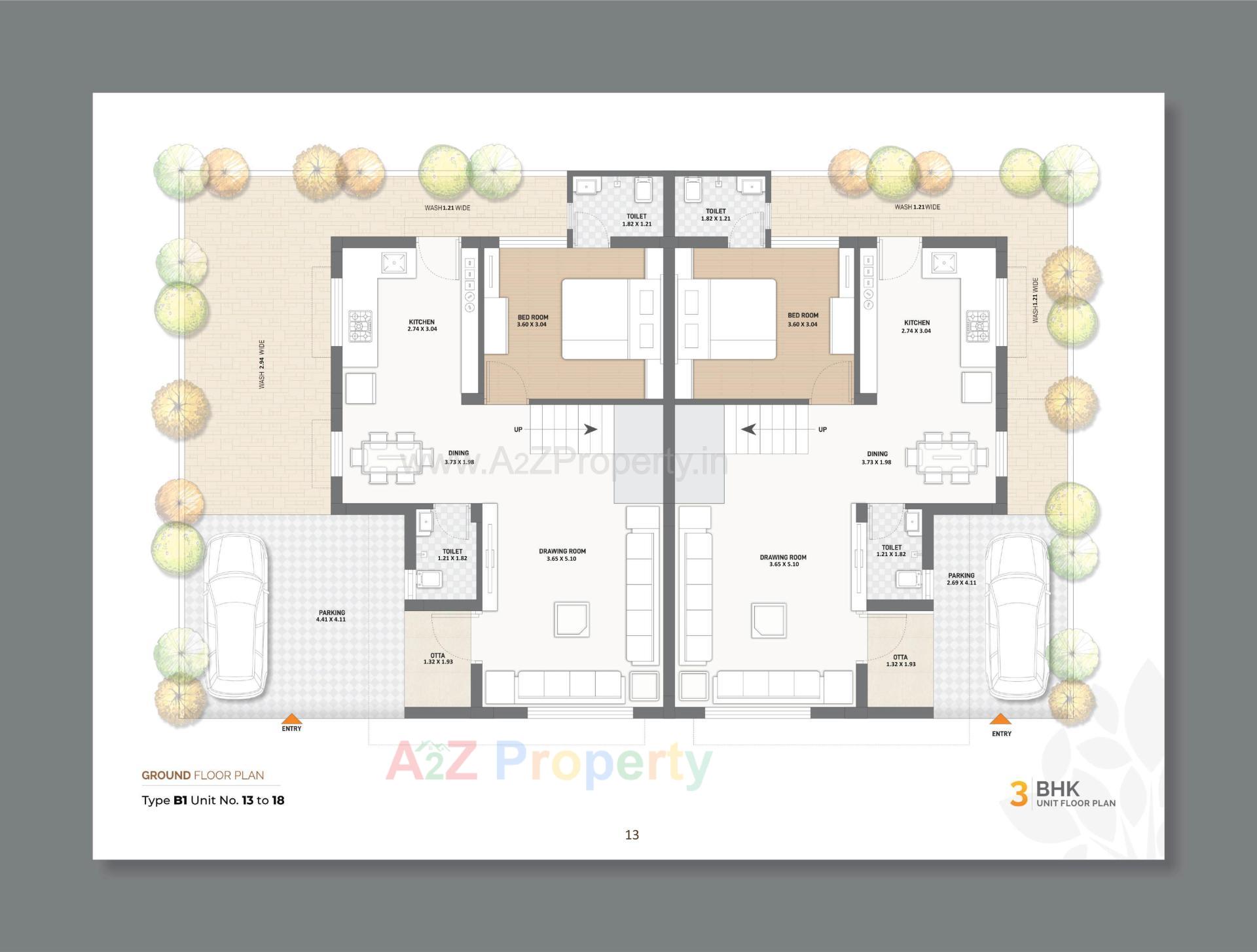 Layout of real estate project Keshvan Bungalows located at Kalol, Gandhinagar, Gujarat