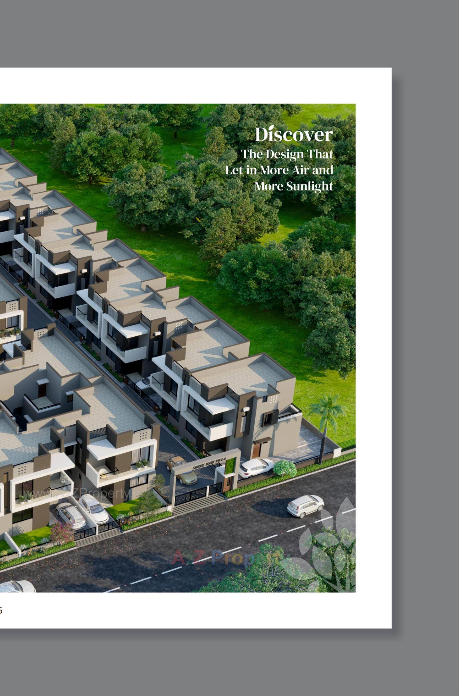 3D Elevation of real estate project Keshvan Bungalows located at Kalol, Gandhinagar, Gujarat