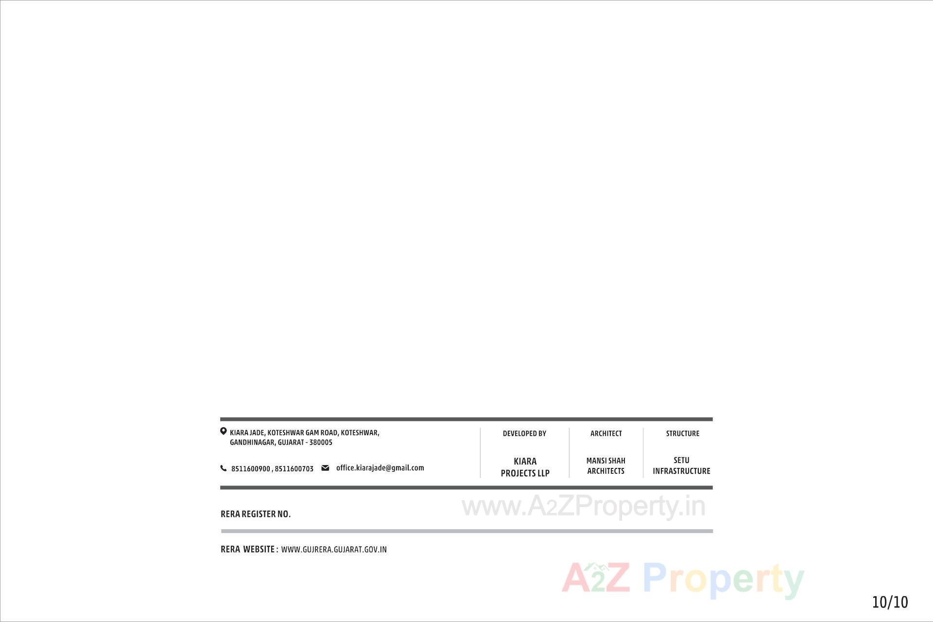  of real estate project Kiara Jade located at Koteshwar, Gandhinagar, Gujarat