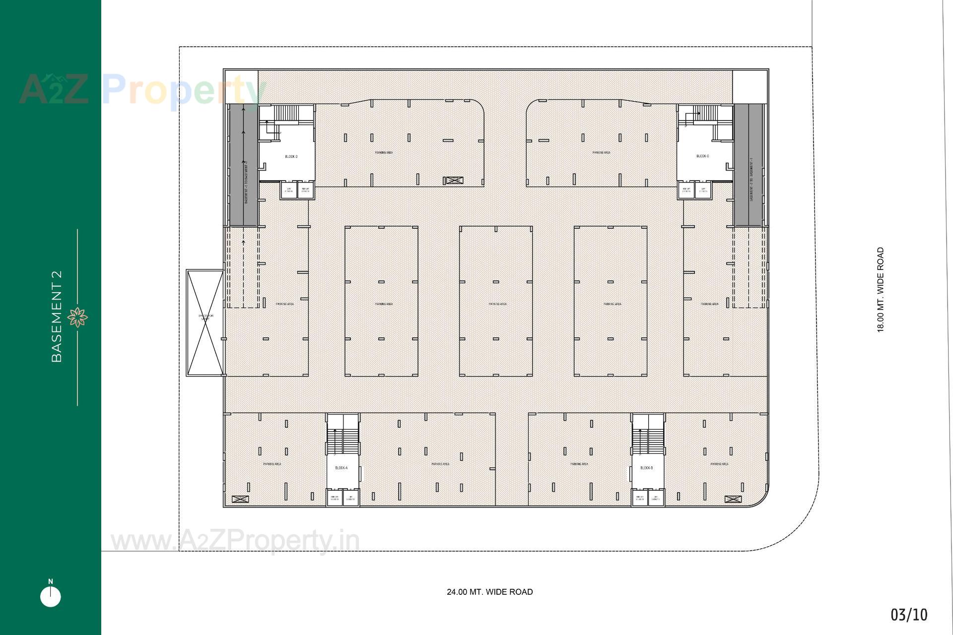 Layout of real estate project Kiara Jade located at Koteshwar, Gandhinagar, Gujarat