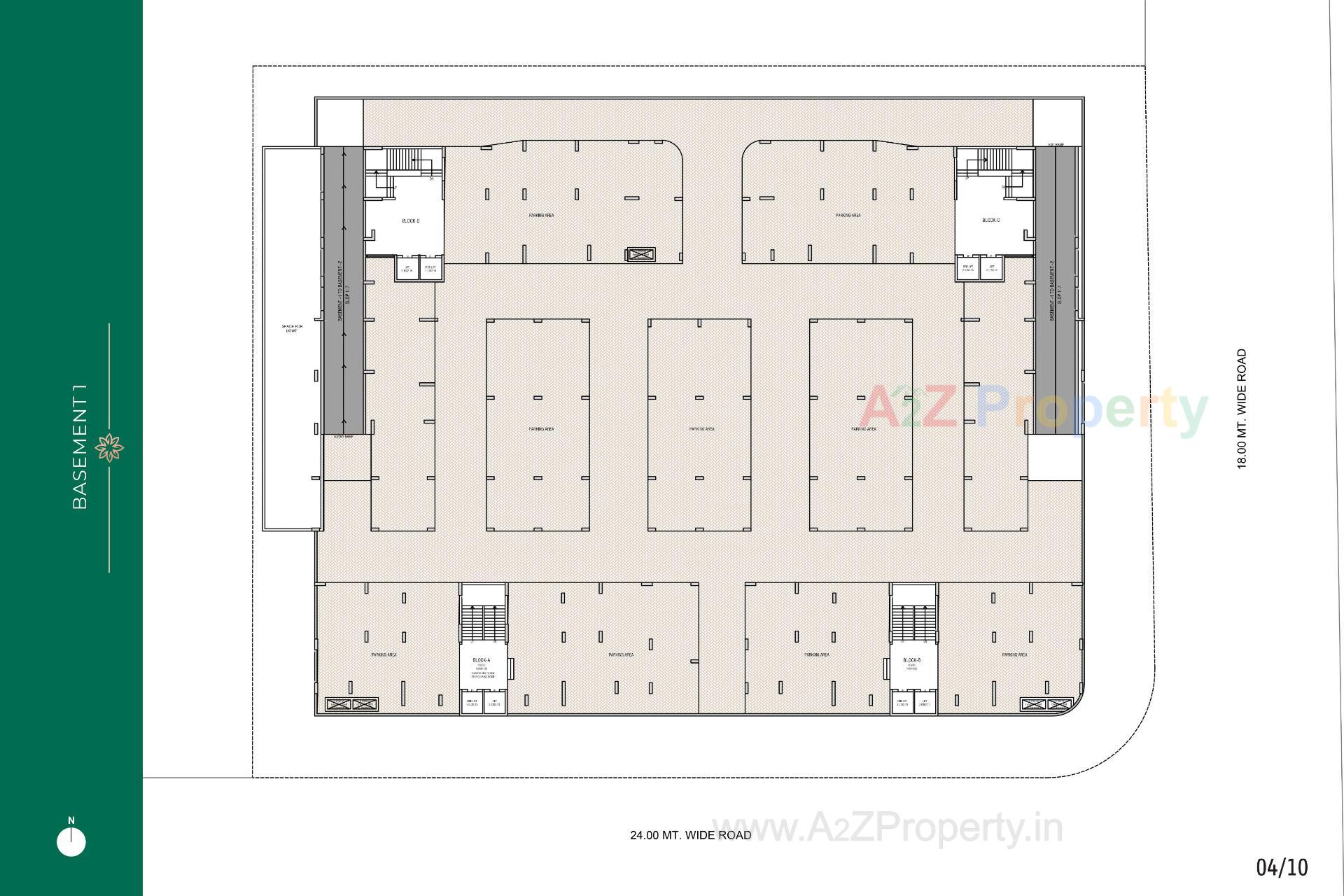 Layout of real estate project Kiara Jade located at Koteshwar, Gandhinagar, Gujarat