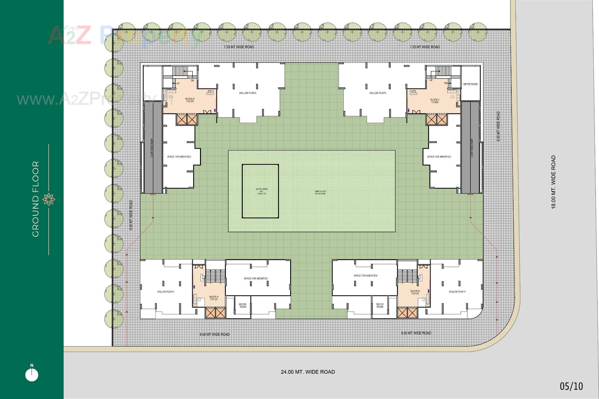 Layout of real estate project Kiara Jade located at Koteshwar, Gandhinagar, Gujarat