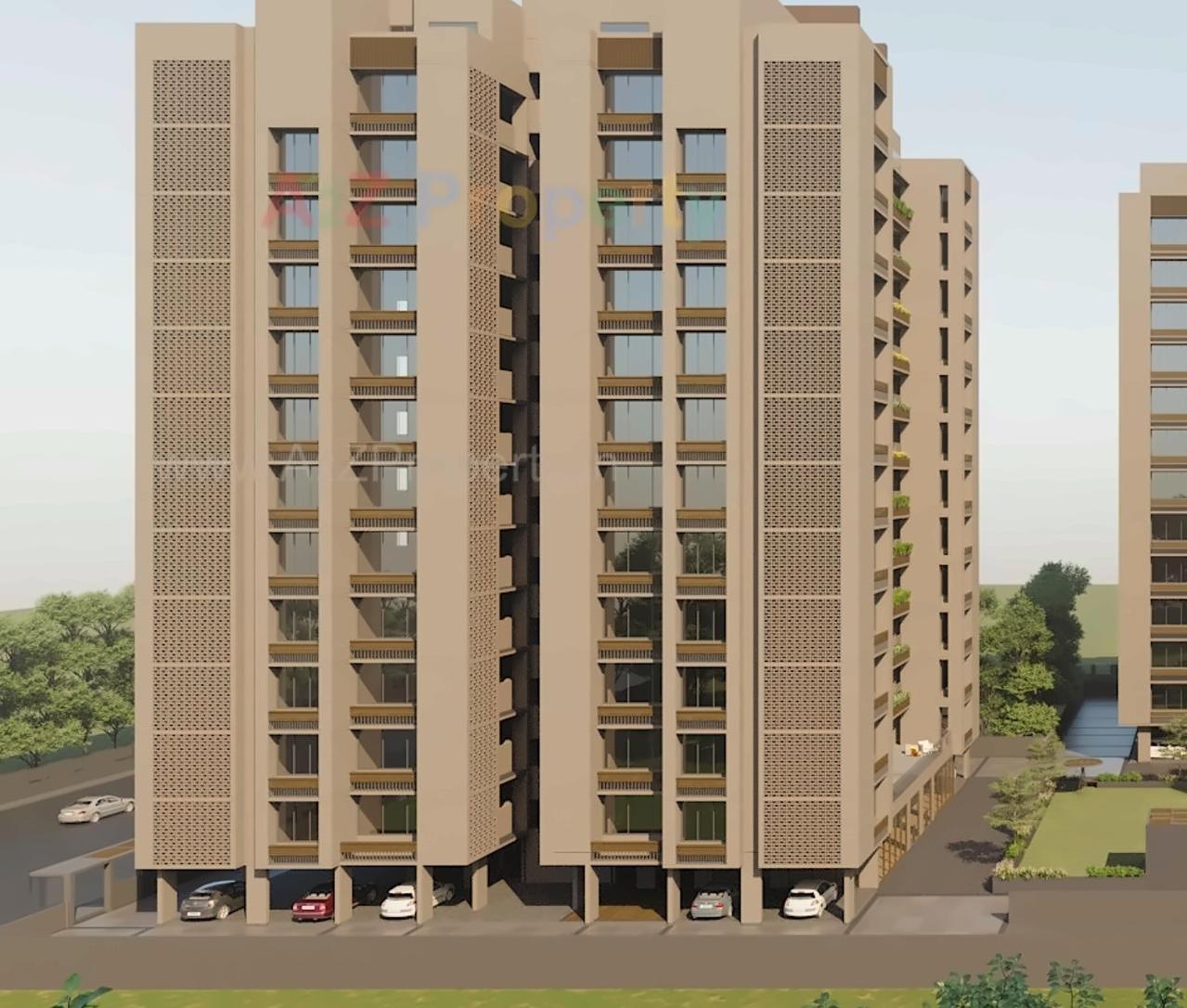 3D Elevation of real estate project Kiara Opulent located at Koteshwar, Gandhinagar, Gujarat