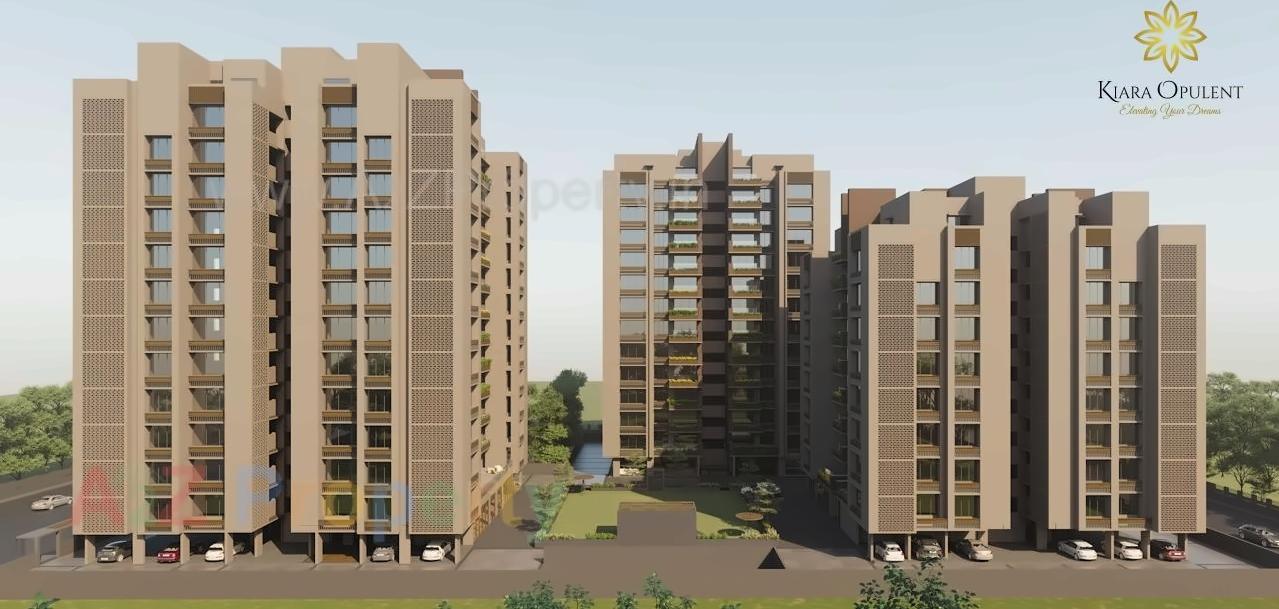 3D Elevation of real estate project Kiara Opulent located at Koteshwar, Gandhinagar, Gujarat