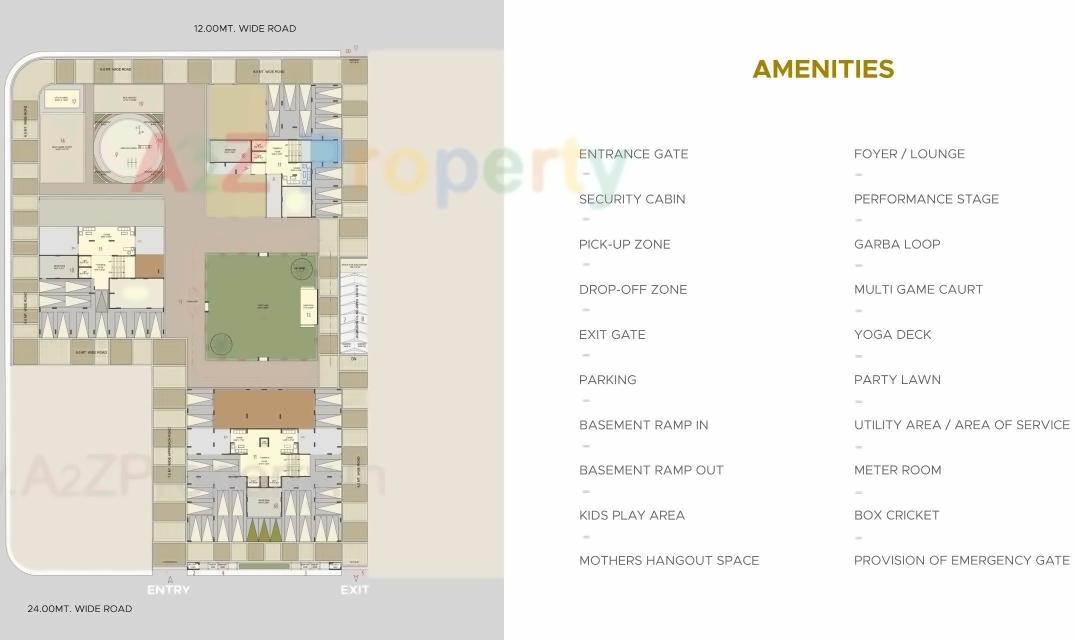 Layout of real estate project Kiara Opulent located at Koteshwar, Gandhinagar, Gujarat