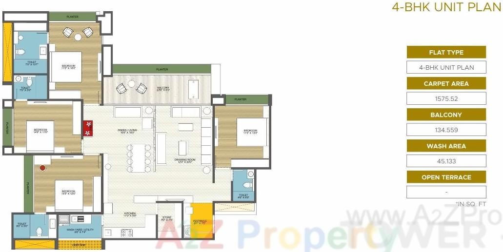 Layout of real estate project Kiara Opulent located at Koteshwar, Gandhinagar, Gujarat