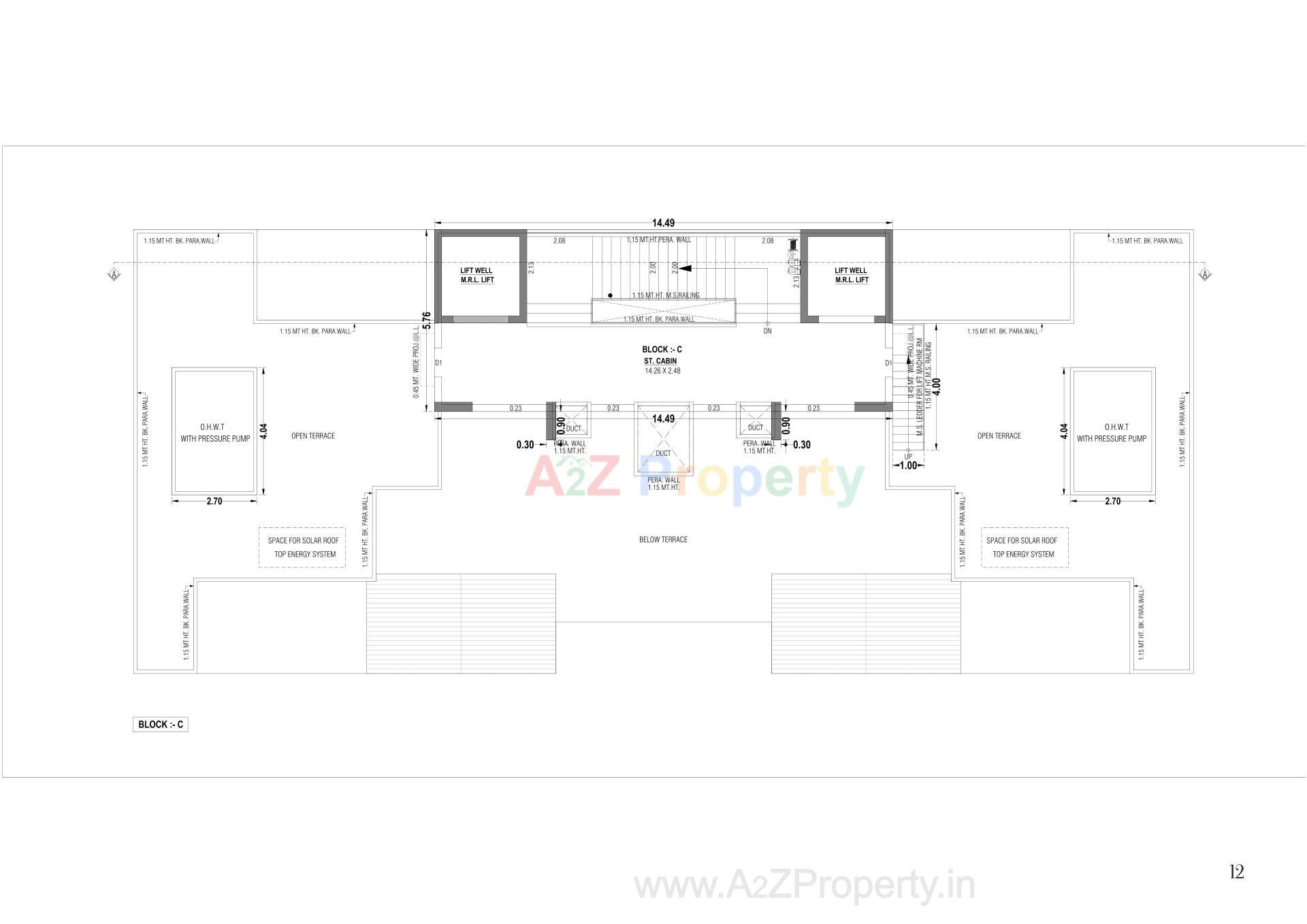 Layout of real estate project Kiara Signature located at Gandhinagar, Gandhinagar, Gujarat