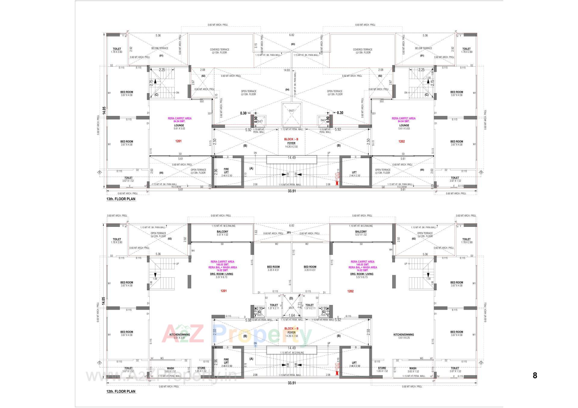 Layout of real estate project Kiara Signature located at Gandhinagar, Gandhinagar, Gujarat