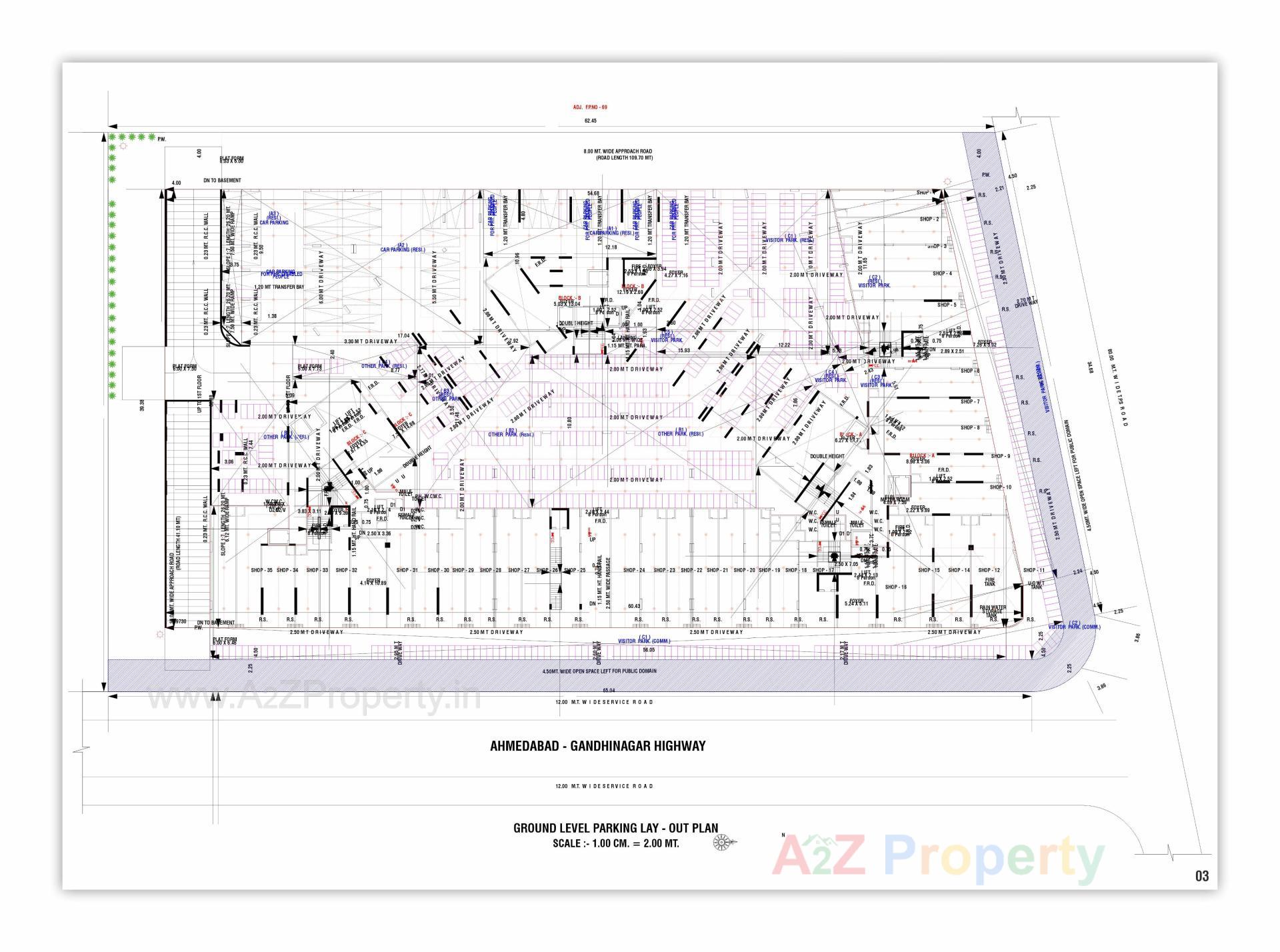 Layout of real estate project Krish Skylar located at Kudasan, Gandhinagar, Gujarat