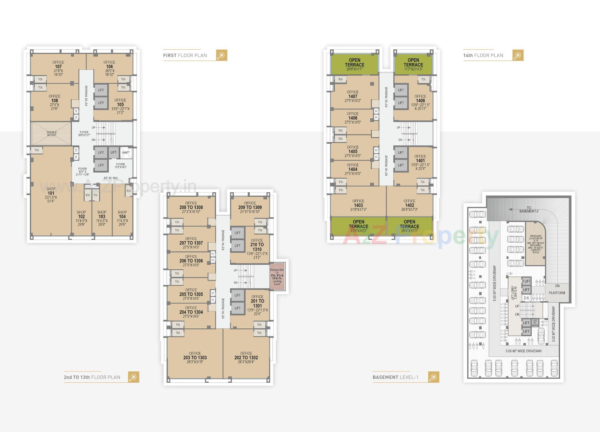 Layout of real estate project Krishna Beacon located at Khoraj, Gandhinagar, Gujarat