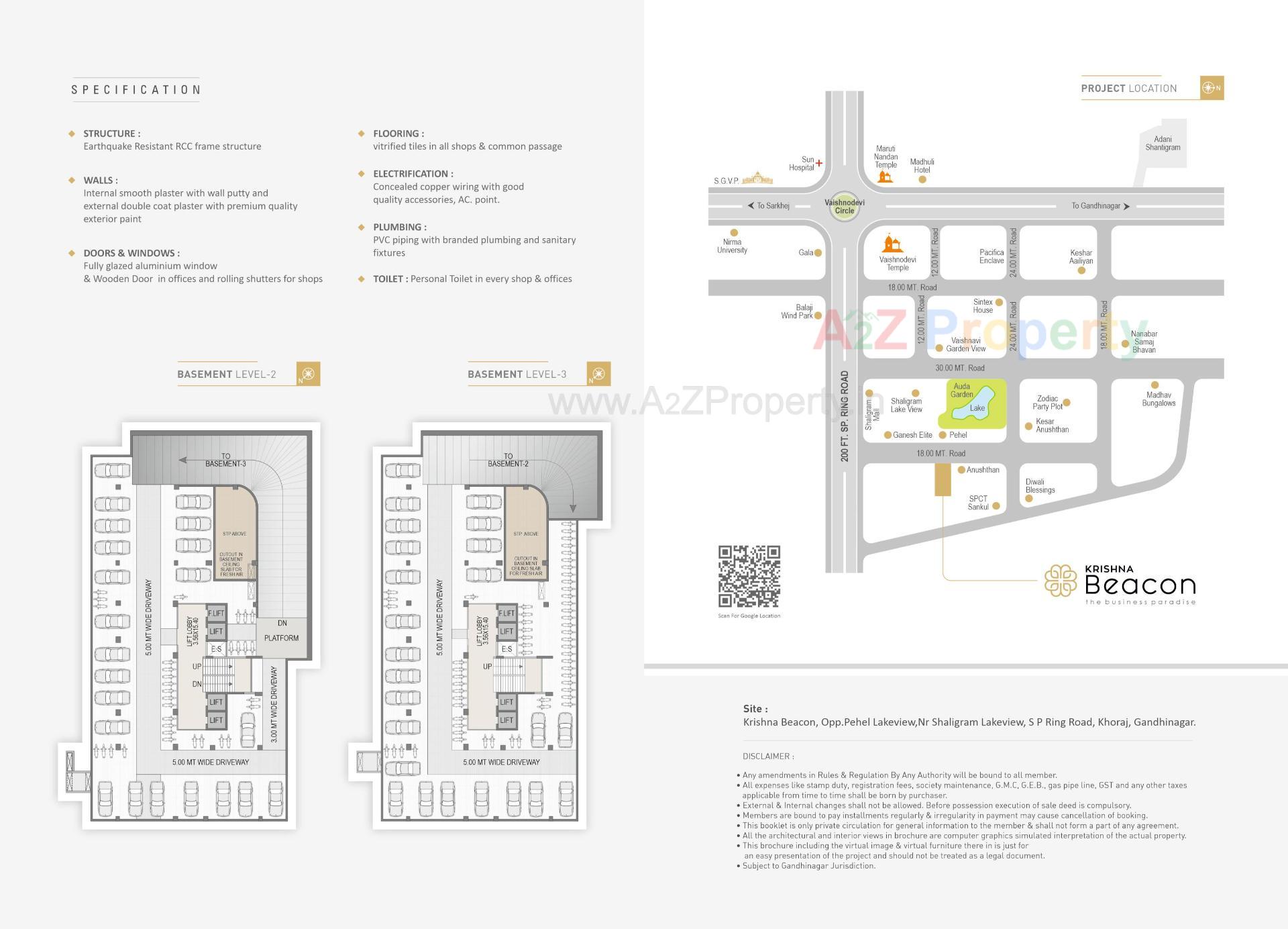 of real estate project Krishna Beacon located at Khoraj, Gandhinagar, Gujarat
