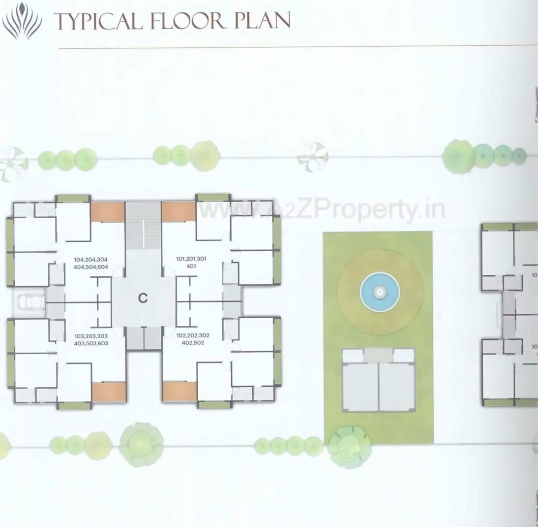 Layout of real estate project Krishna Icon located at Nana-chiloda, Gandhinagar, Gujarat