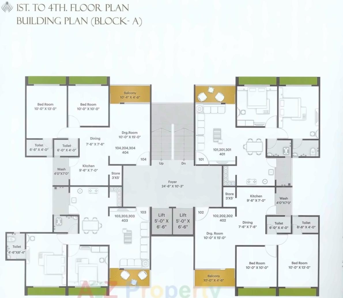 Layout of real estate project Krishna Icon located at Nana-chiloda, Gandhinagar, Gujarat