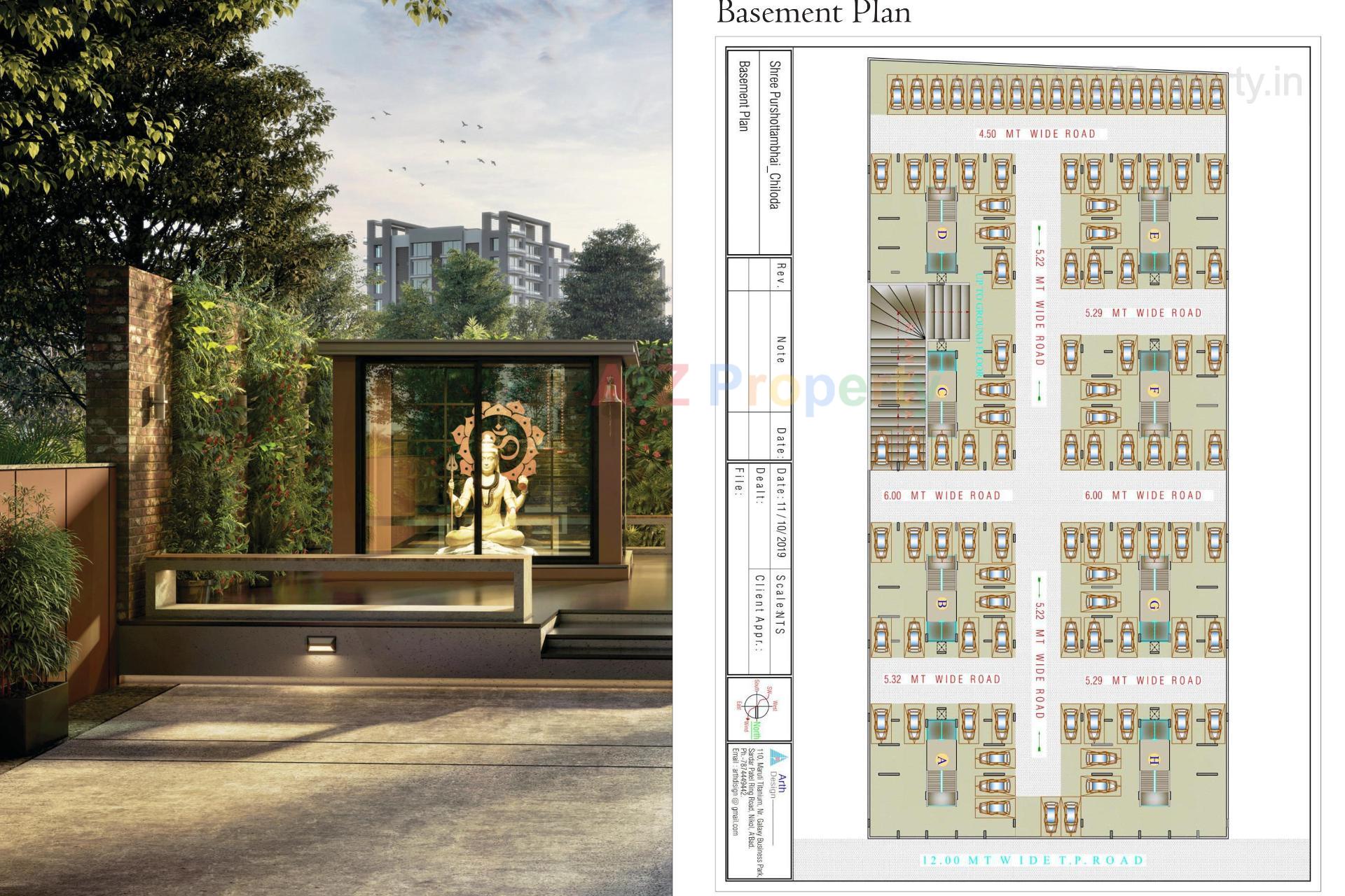  of real estate project Krishna Orchid located at Nana-chiloda, Gandhinagar, Gujarat