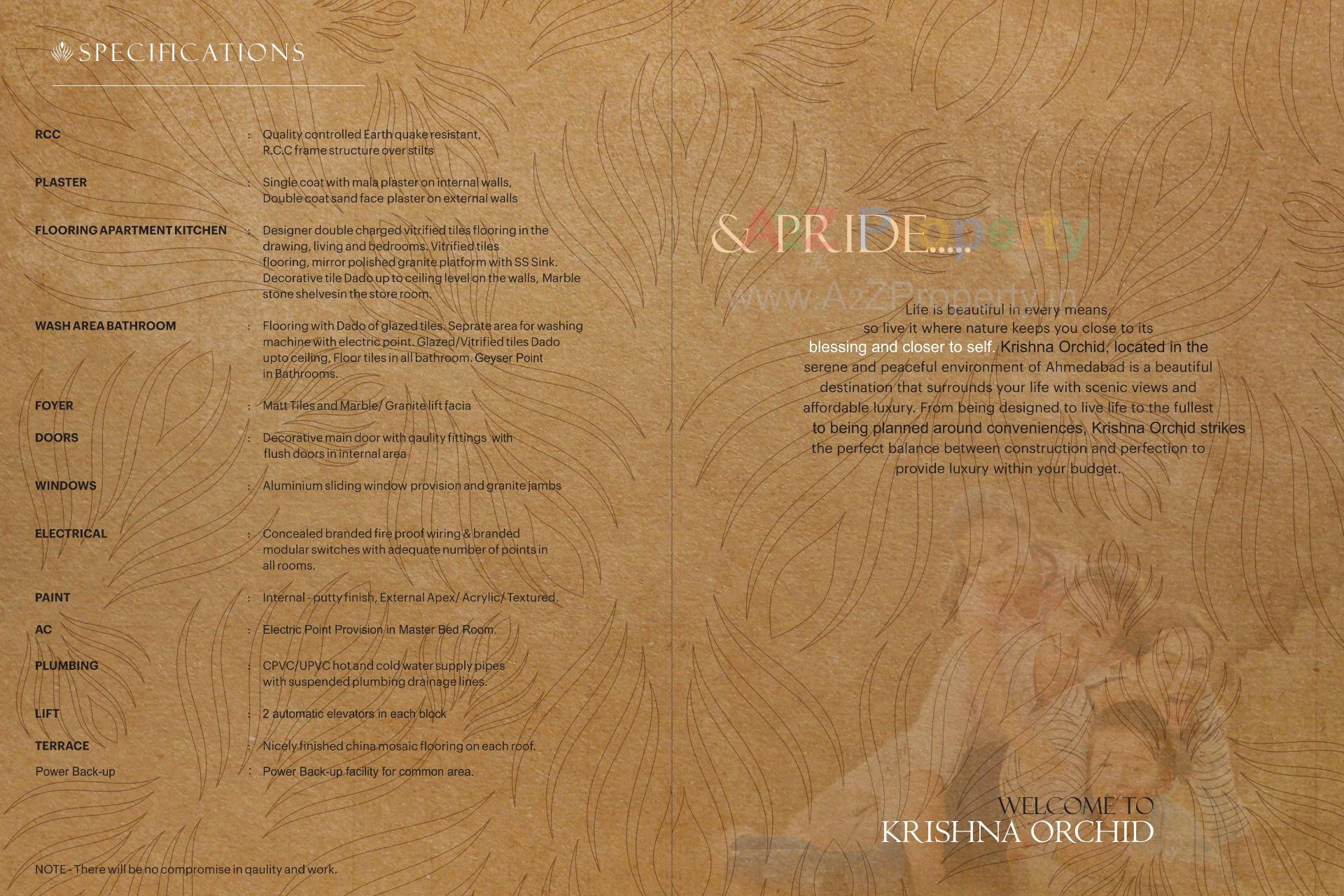  of real estate project Krishna Orchid located at Nana-chiloda, Gandhinagar, Gujarat