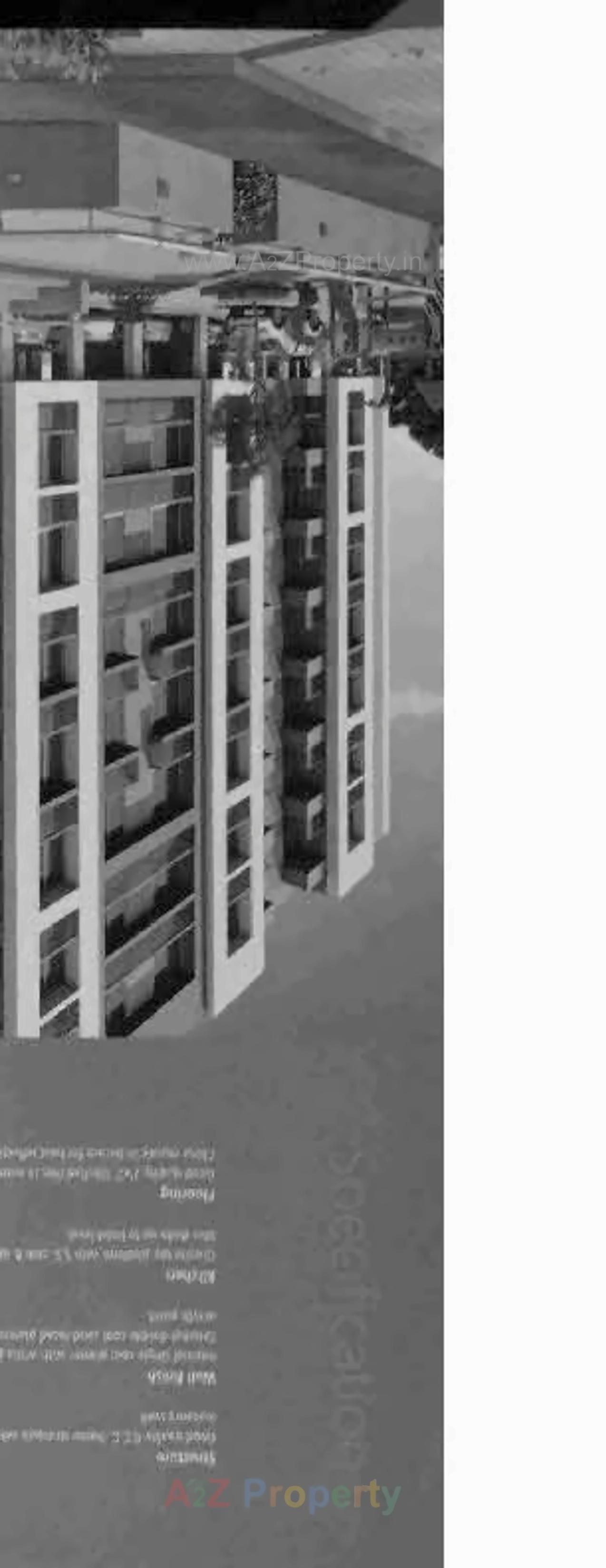 3D Elevation of real estate project Kunj Heights located at Vavol, Gandhinagar, Gujarat