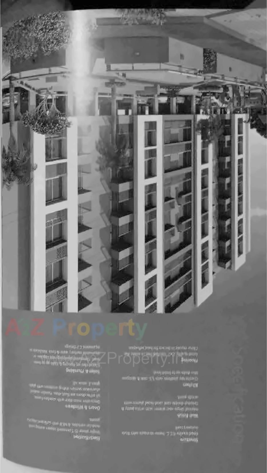 3D Elevation of real estate project Kunj Heights located at Vavol, Gandhinagar, Gujarat