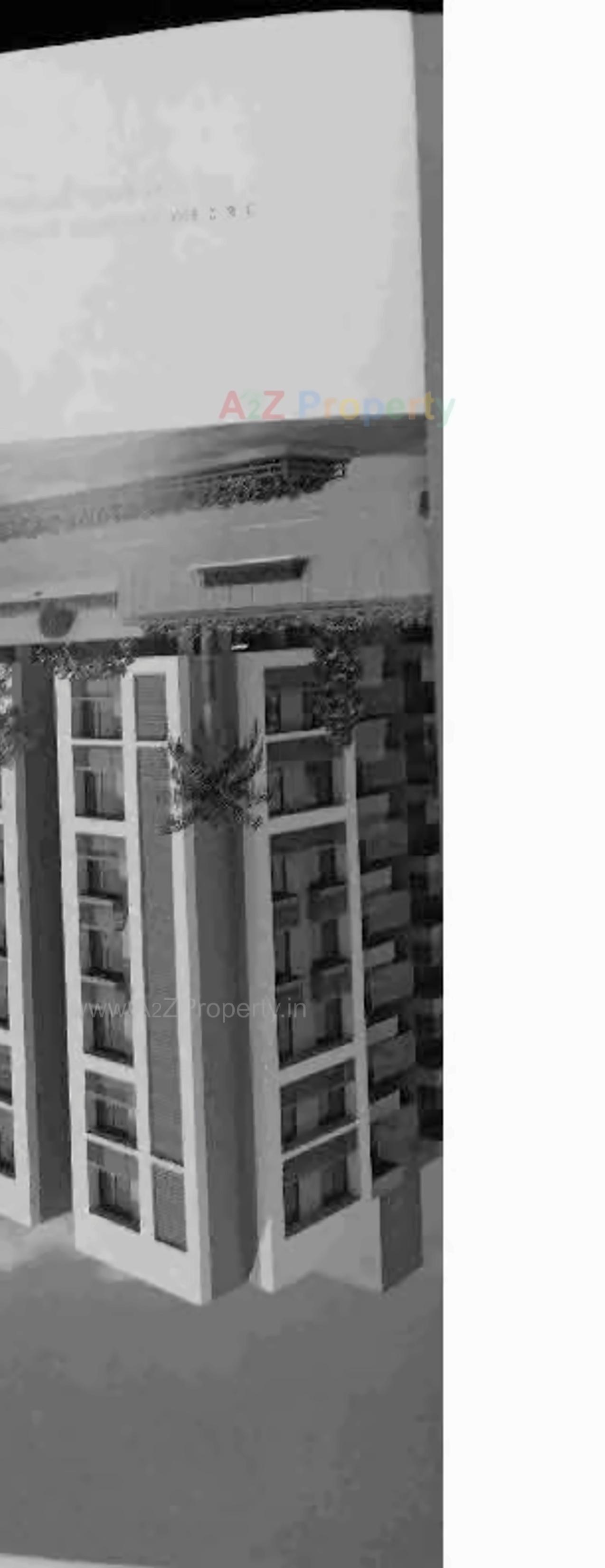 3D Elevation of real estate project Kunj Heights located at Vavol, Gandhinagar, Gujarat