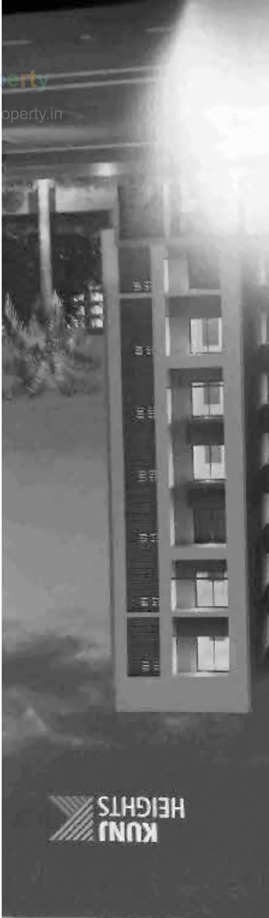 3D Elevation of real estate project Kunj Heights located at Vavol, Gandhinagar, Gujarat