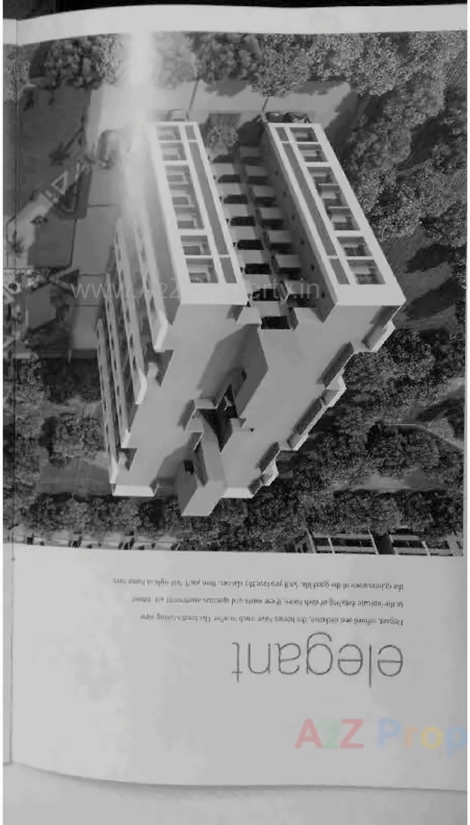 3D Elevation of real estate project Kunj Heights located at Vavol, Gandhinagar, Gujarat