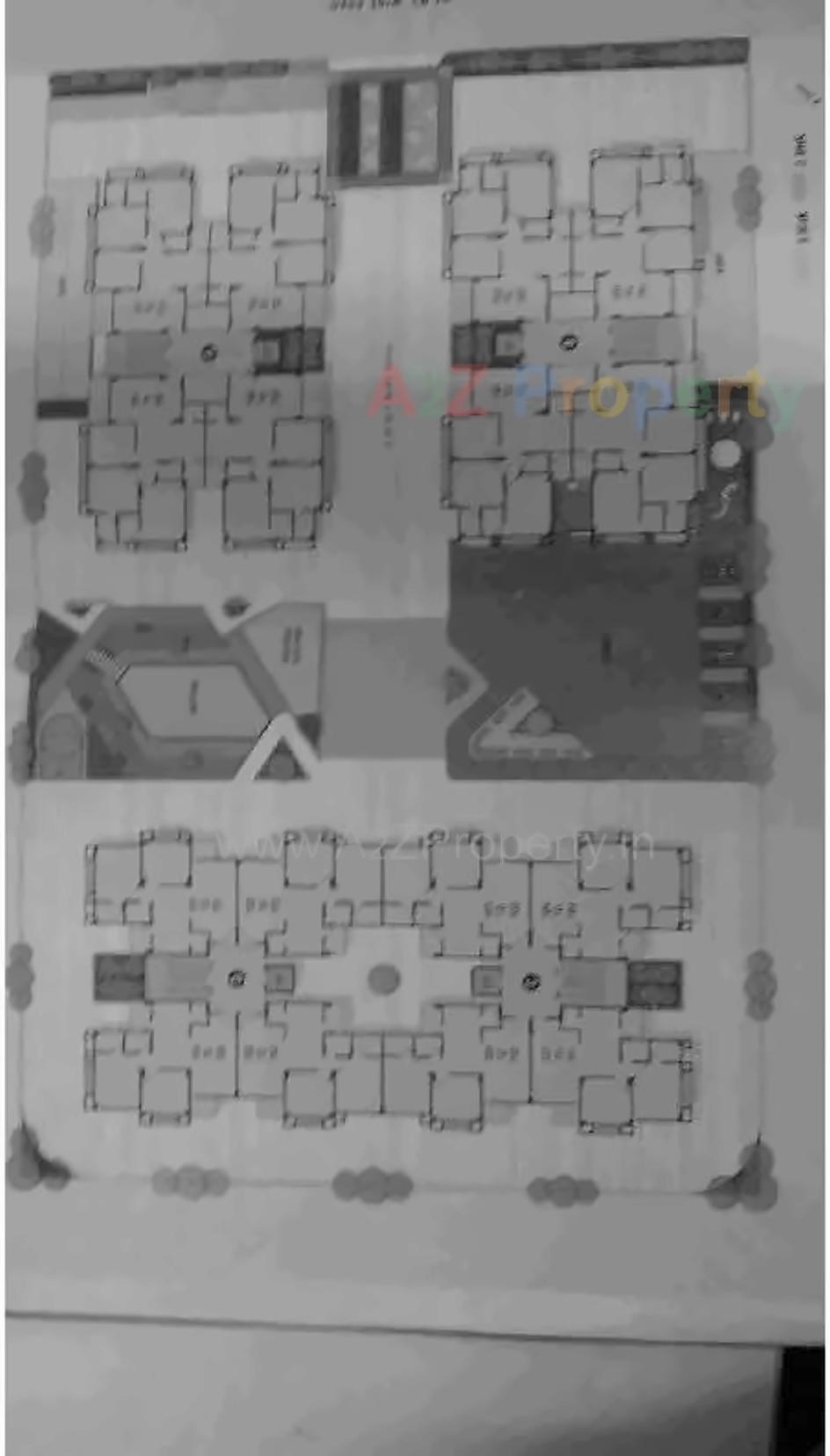 Layout of real estate project Kunj Heights located at Vavol, Gandhinagar, Gujarat