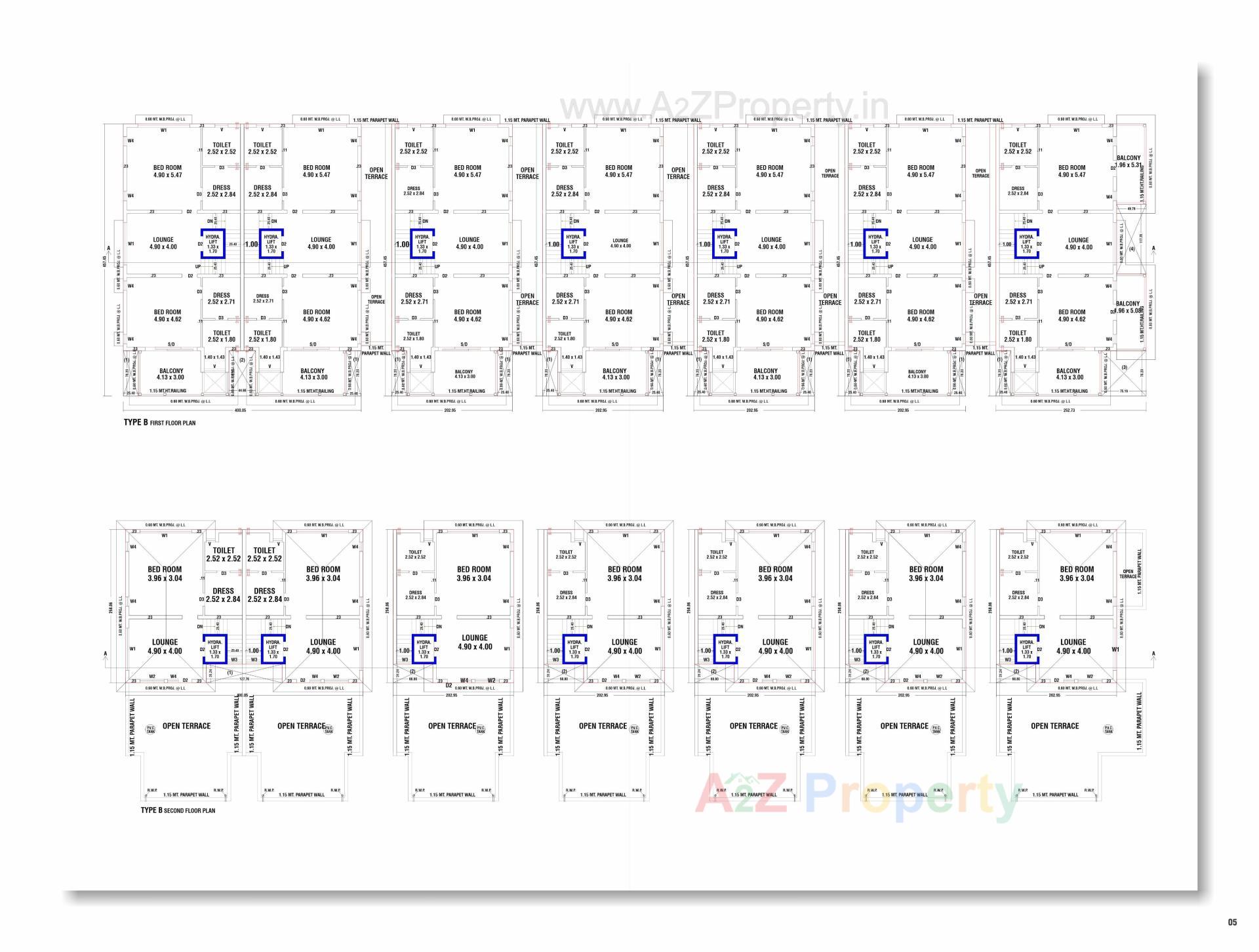 Layout of real estate project Kunj Vihar located at Koba, Gandhinagar, Gujarat
