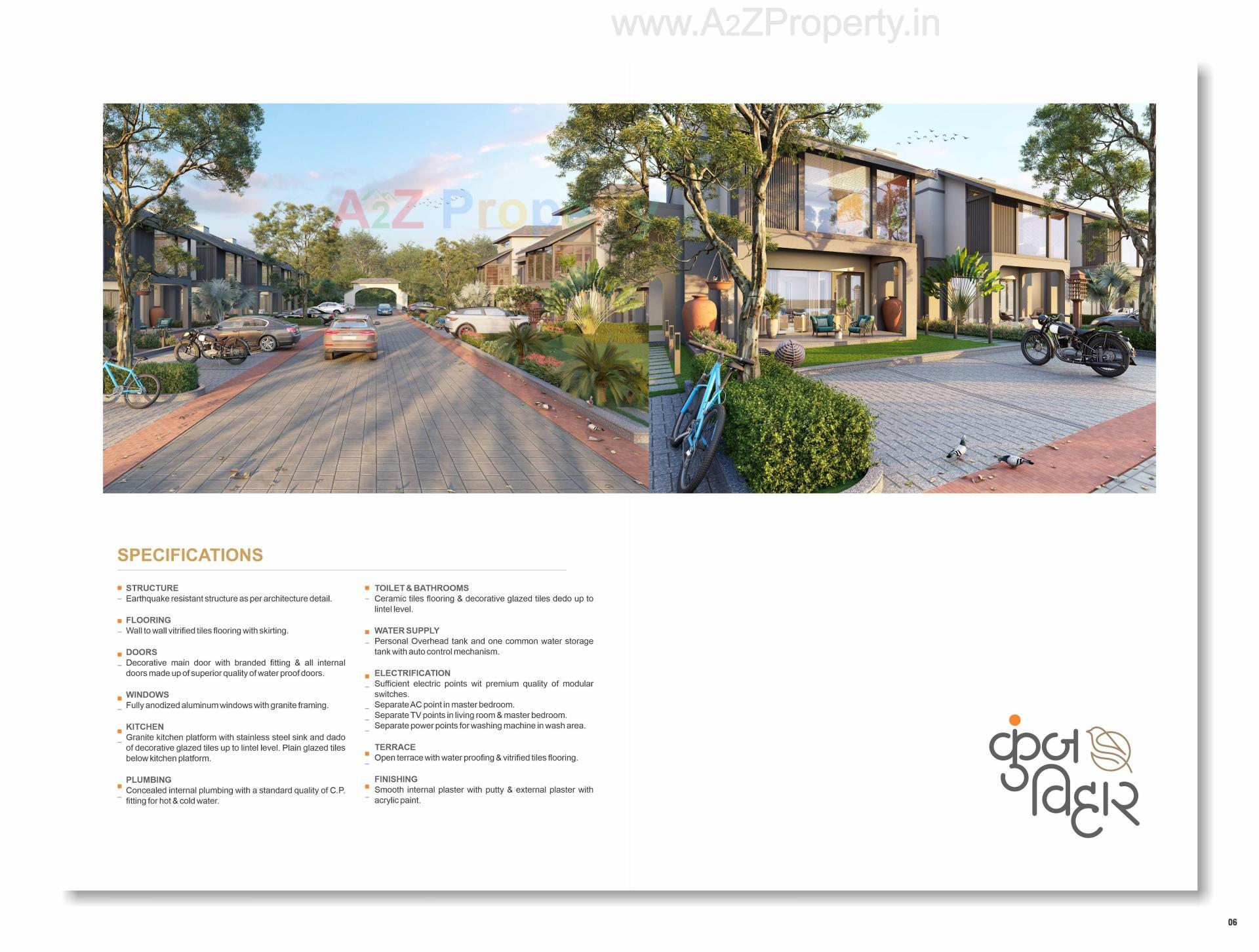 3D Elevation of real estate project Kunj Vihar located at Koba, Gandhinagar, Gujarat